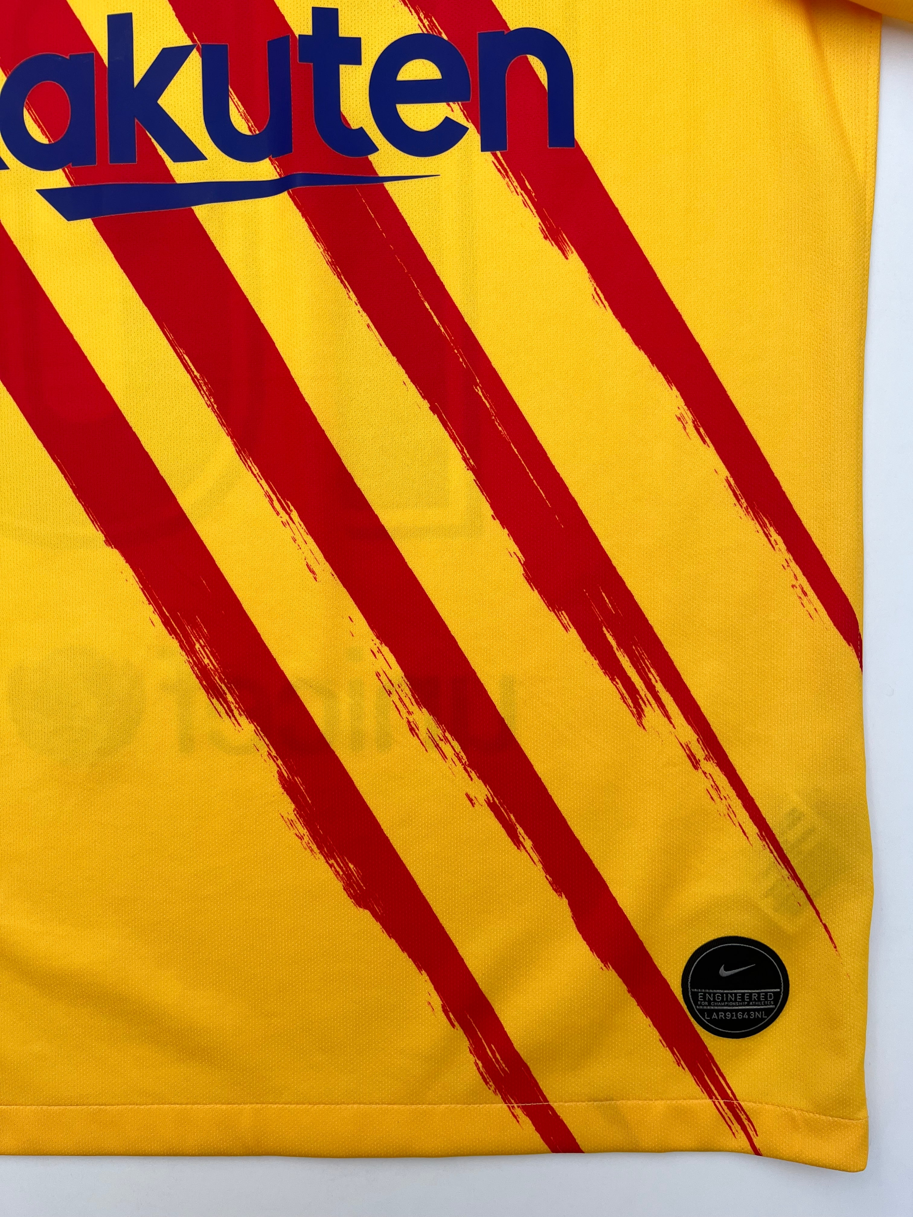 Jersey Barcelona Cuarta 2019 2020 Senyera Lionel Messi (S)
