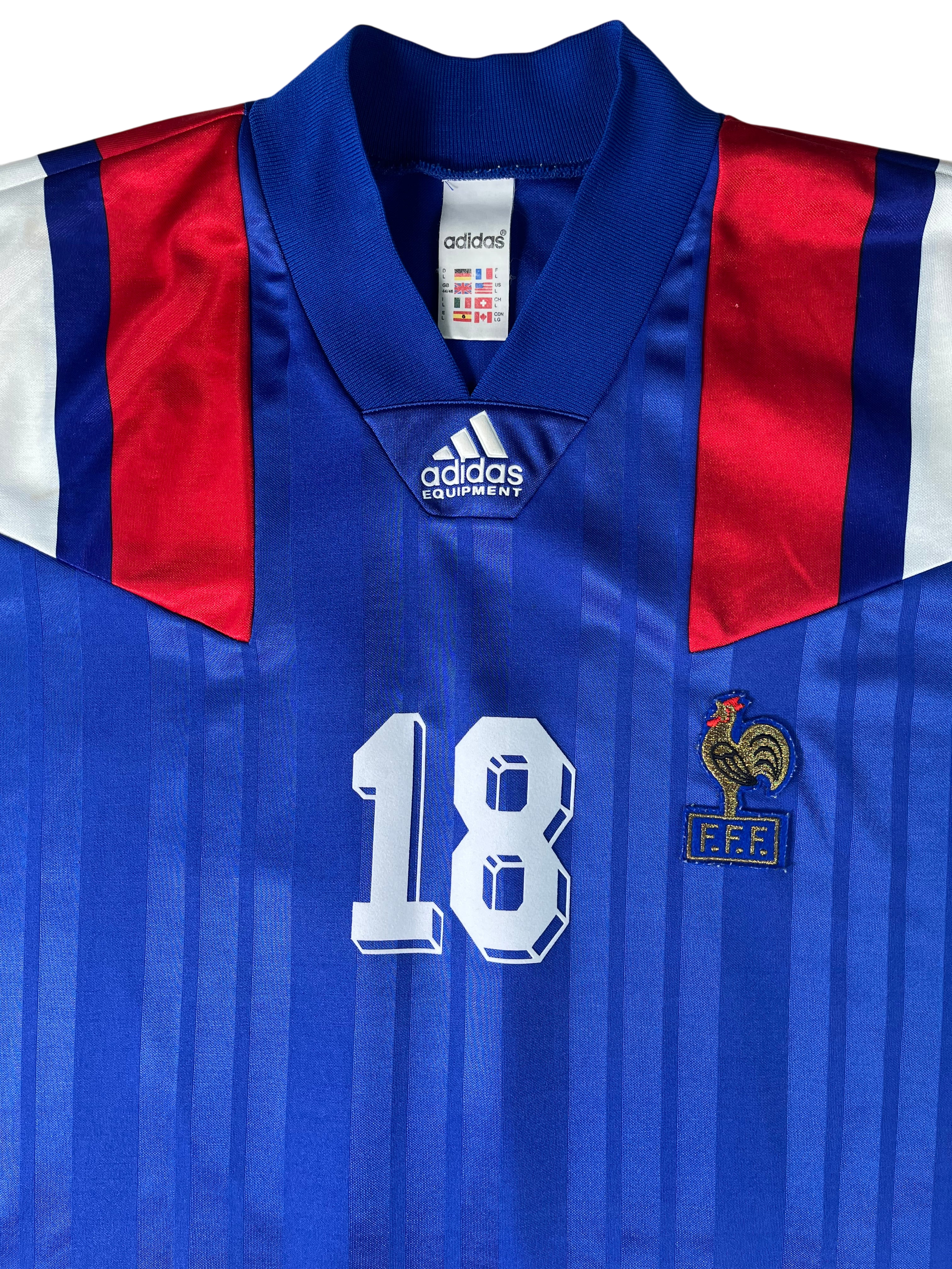 Jersey Francia Local 1992 1994 Éric Cantona (L)