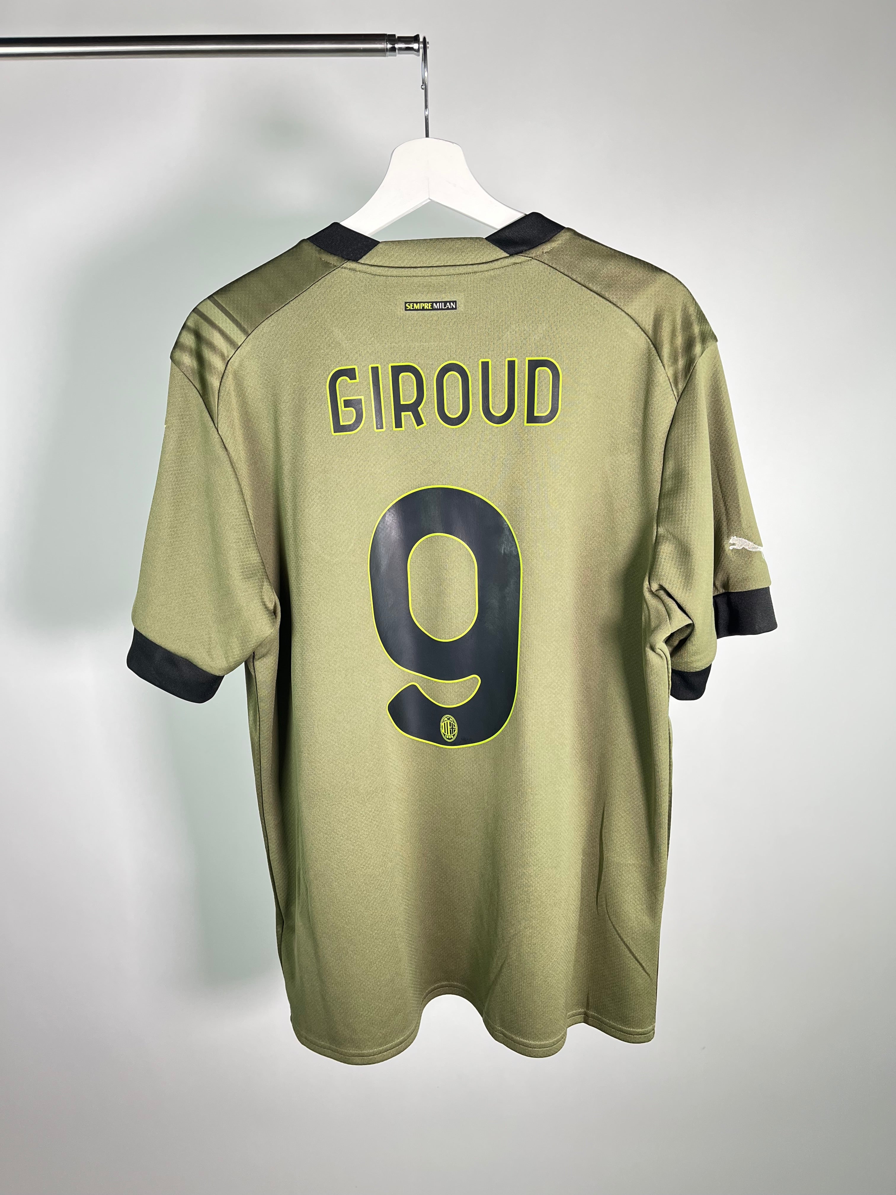 Jersey AC Milán Tercera 2022 2023 Olivier Giroud (L)