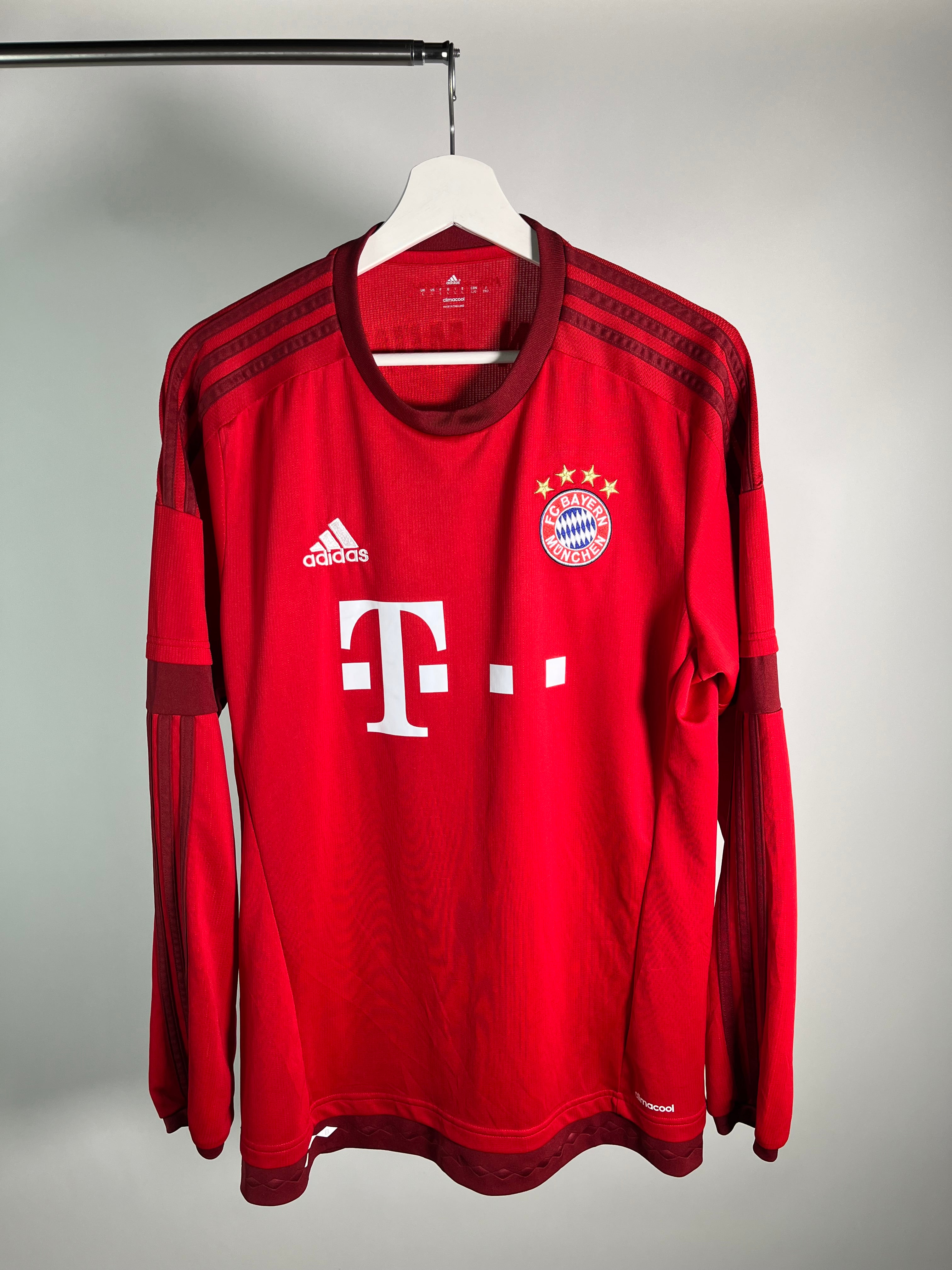 Jersey Bayern Munich Local 2015 2016 Manga Larga Thomas Muller (L)