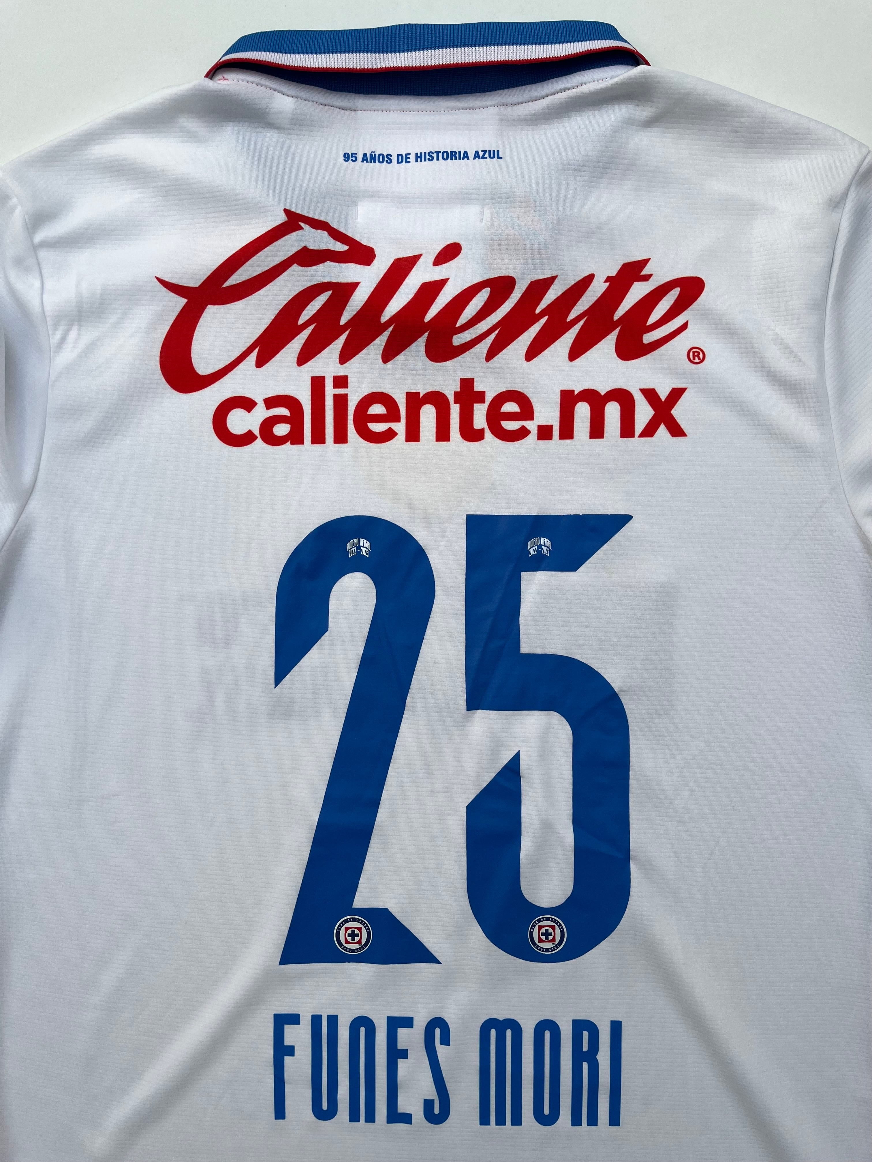 Jersey Cruz Azul Visita 2022 2023 Match Worn Ramiro Funes (M)
