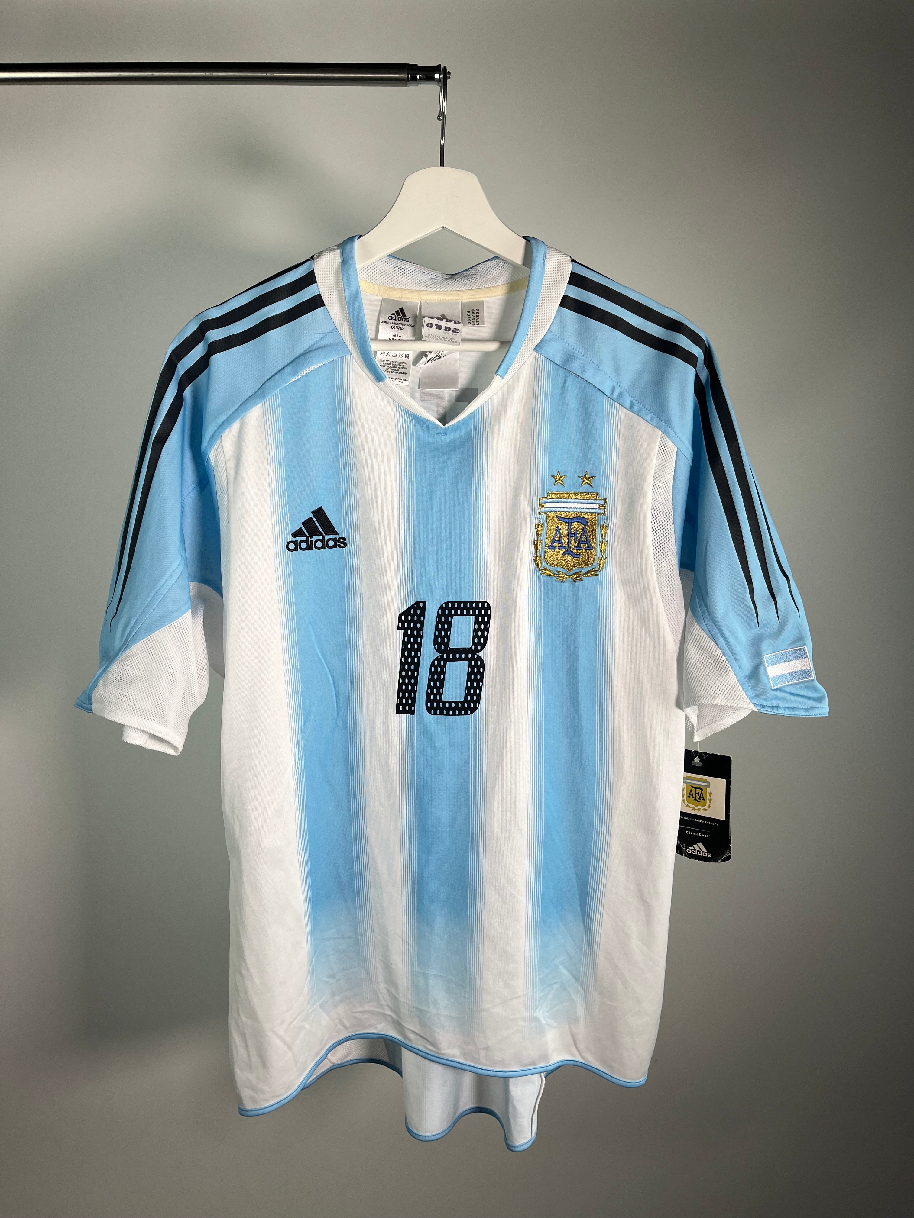Jersey Argentina Local 2004 2006 Lionel Messi *C/Etiquetas* (L)