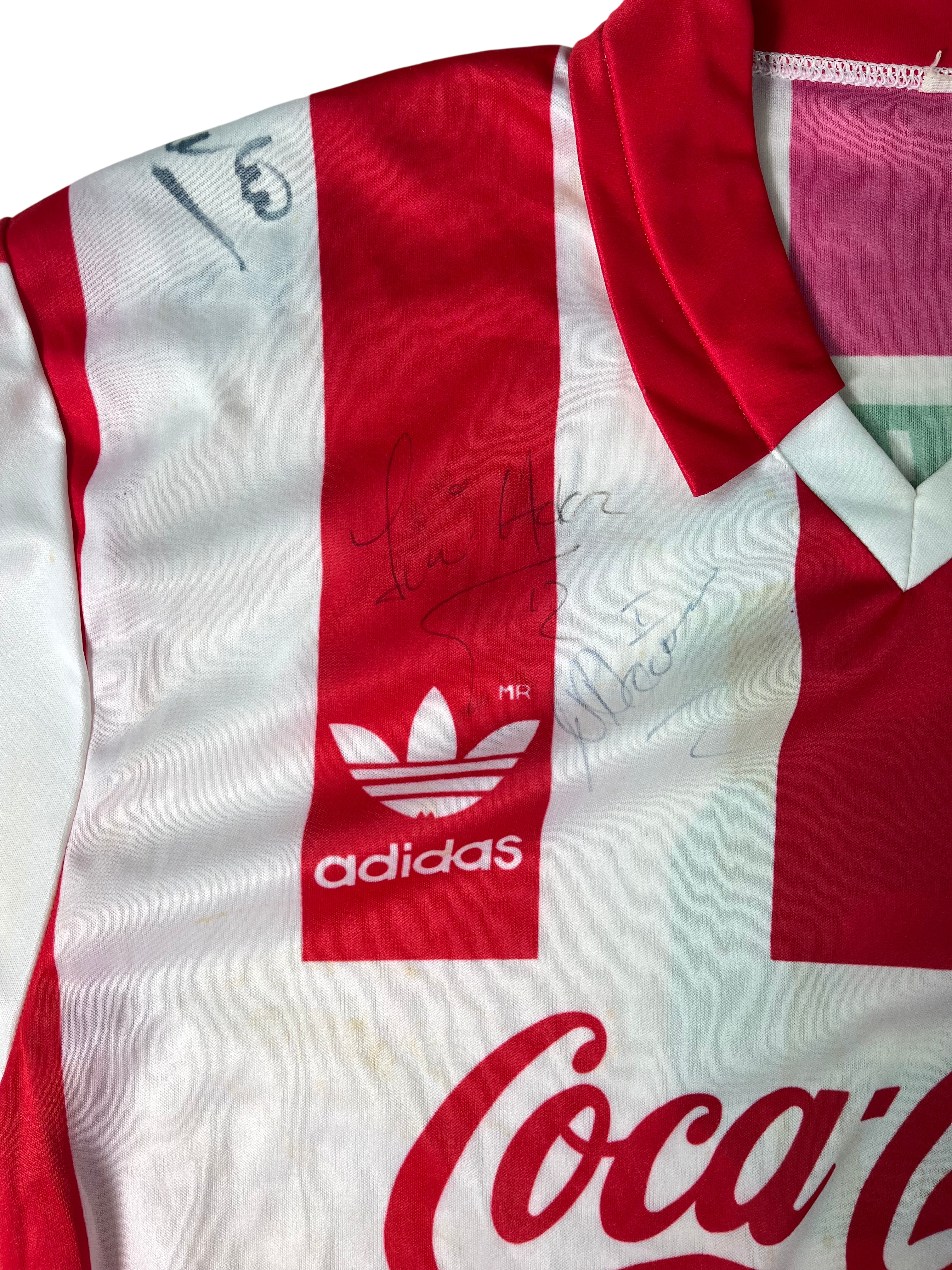Jersey Necaxa Fuerzas Básicas Local 1994 1995 Utilería Autografiado (L)