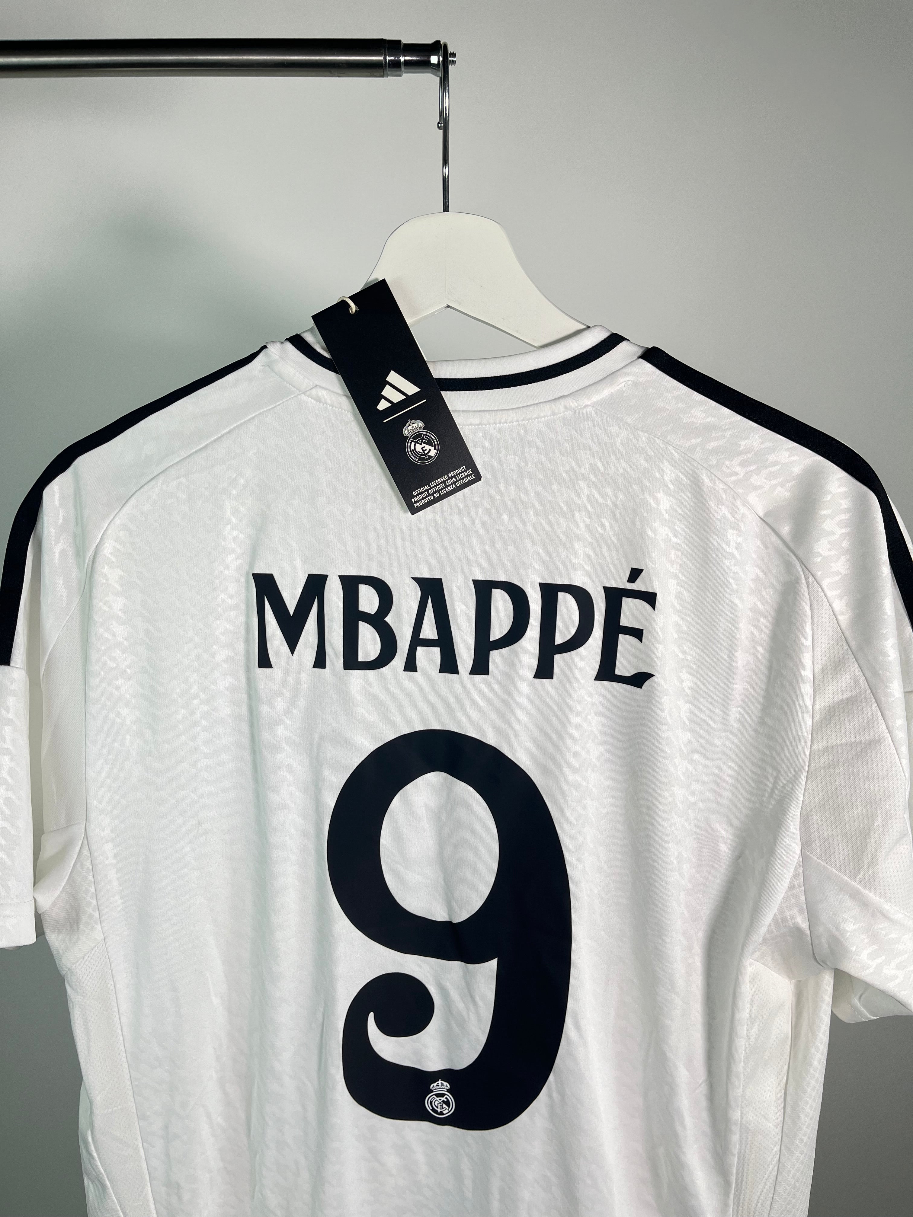 Jersey Real Madrid Local 2024 2025 *C/Etiquetas* Kylian Mbappé (M)