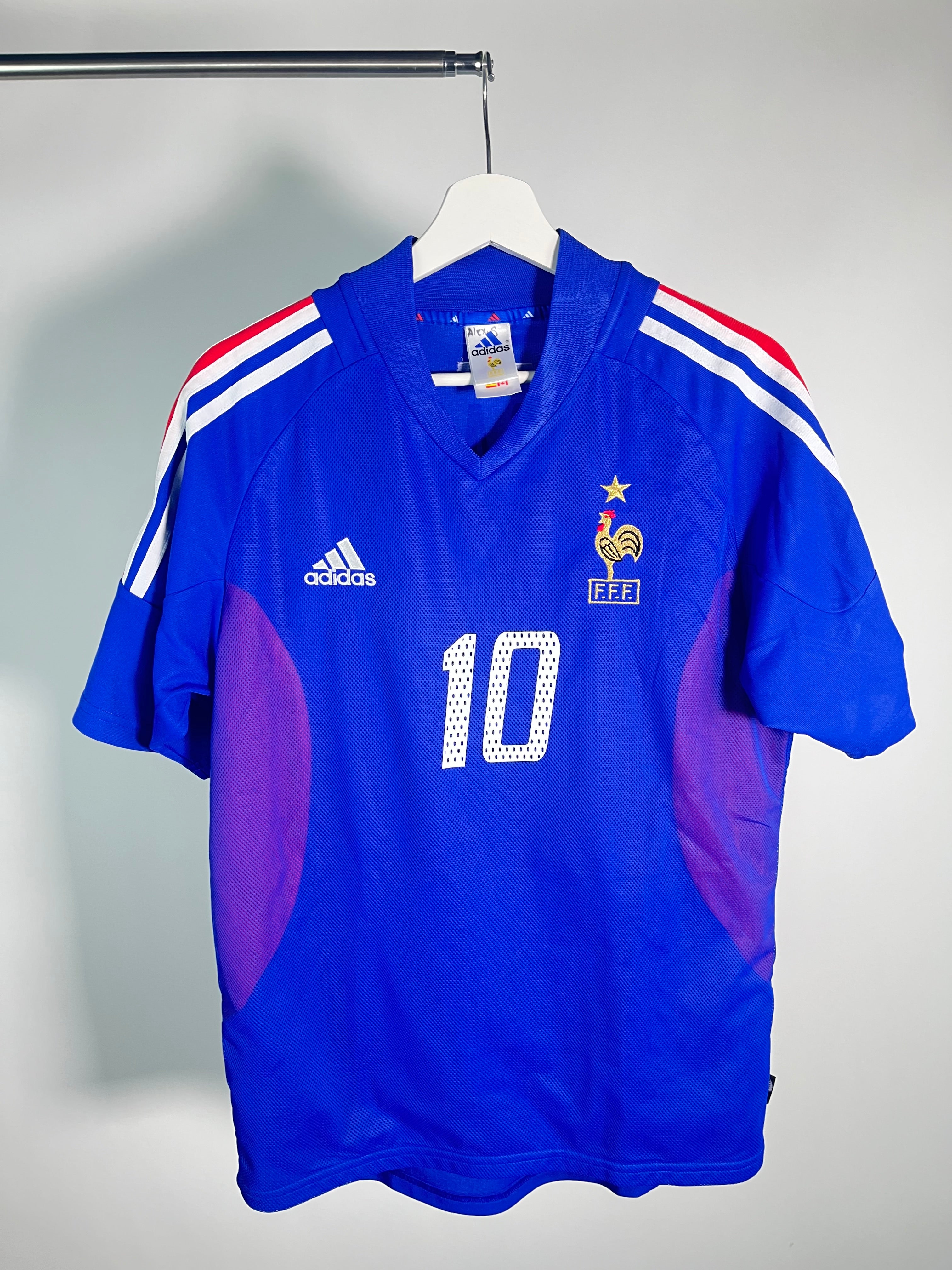 Jersey Francia Local 2002 2004 *Mundial Corea Japón* Zinedine Zidane (S)