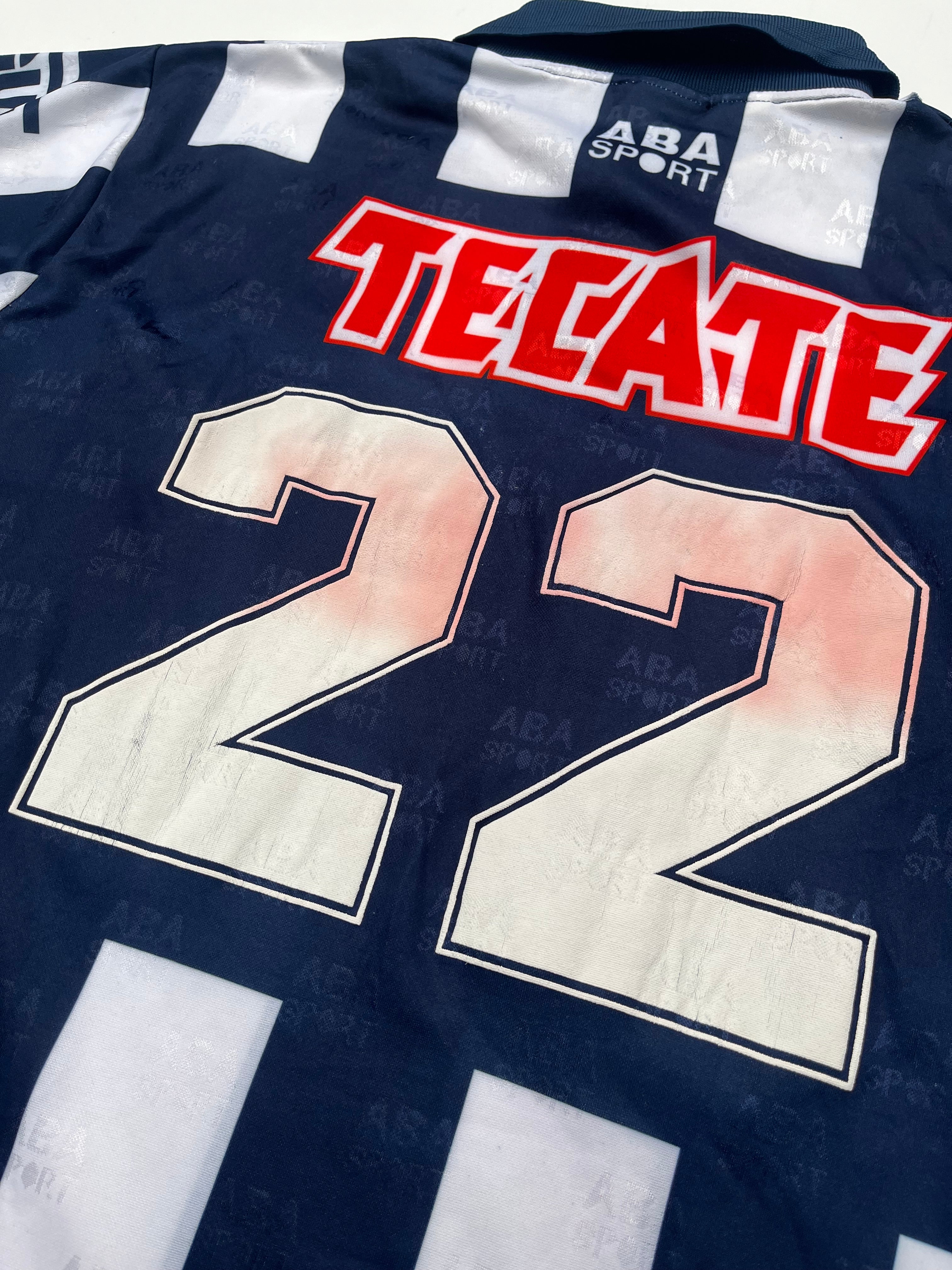 Jersey Rayados Monterrey Local 1996 1997 Match Worn Carlos Bianchezi (L)