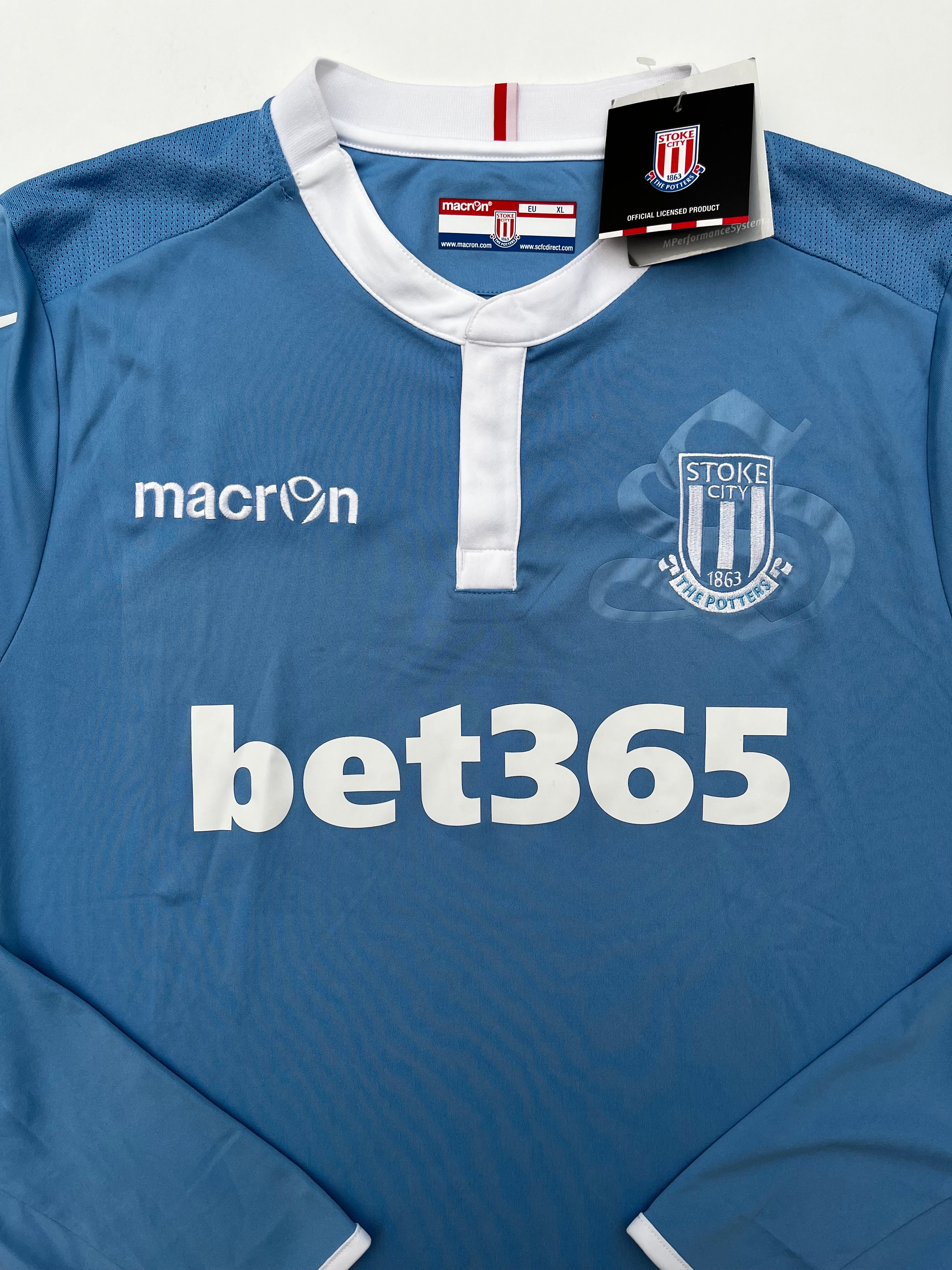 Jersey Stoke City Visita 2016 2017 *C/ Etiquetas* Versión Jugador (XL)