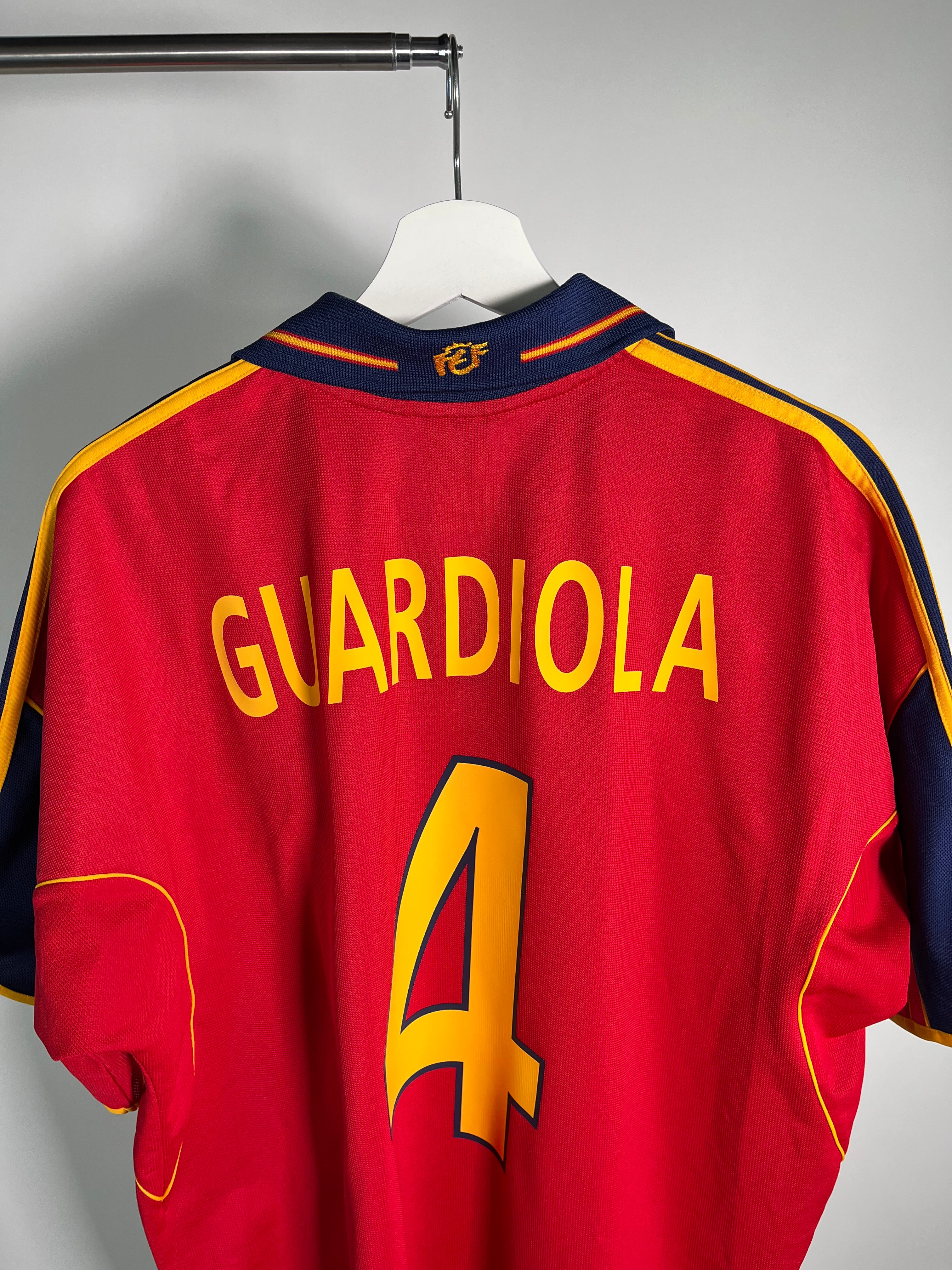 Jersey España Local 2000 2002 Pep Guardiola (L)