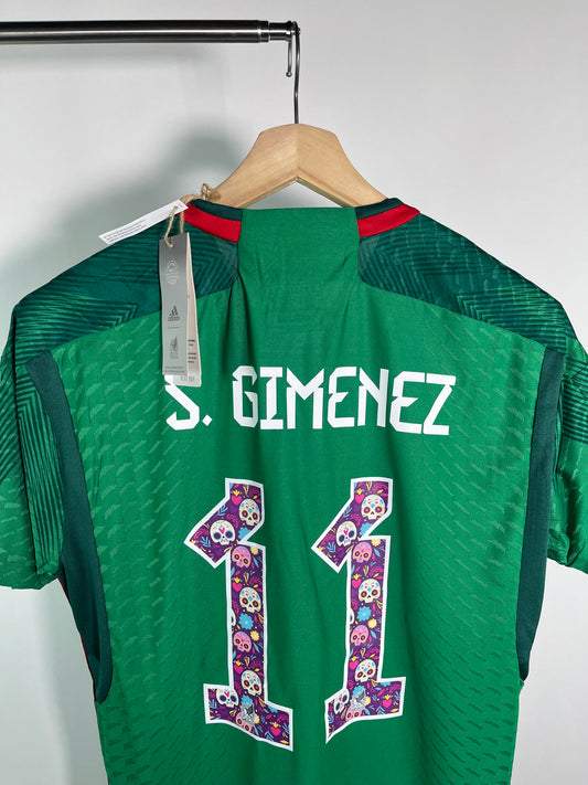 Jersey México Local 2022 2023 Versión Jugador *C/Etiquetas* Santiago Gimenez (XL)