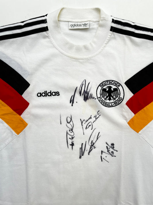 Playera Alemania 1990 1992 Autografiado (M)