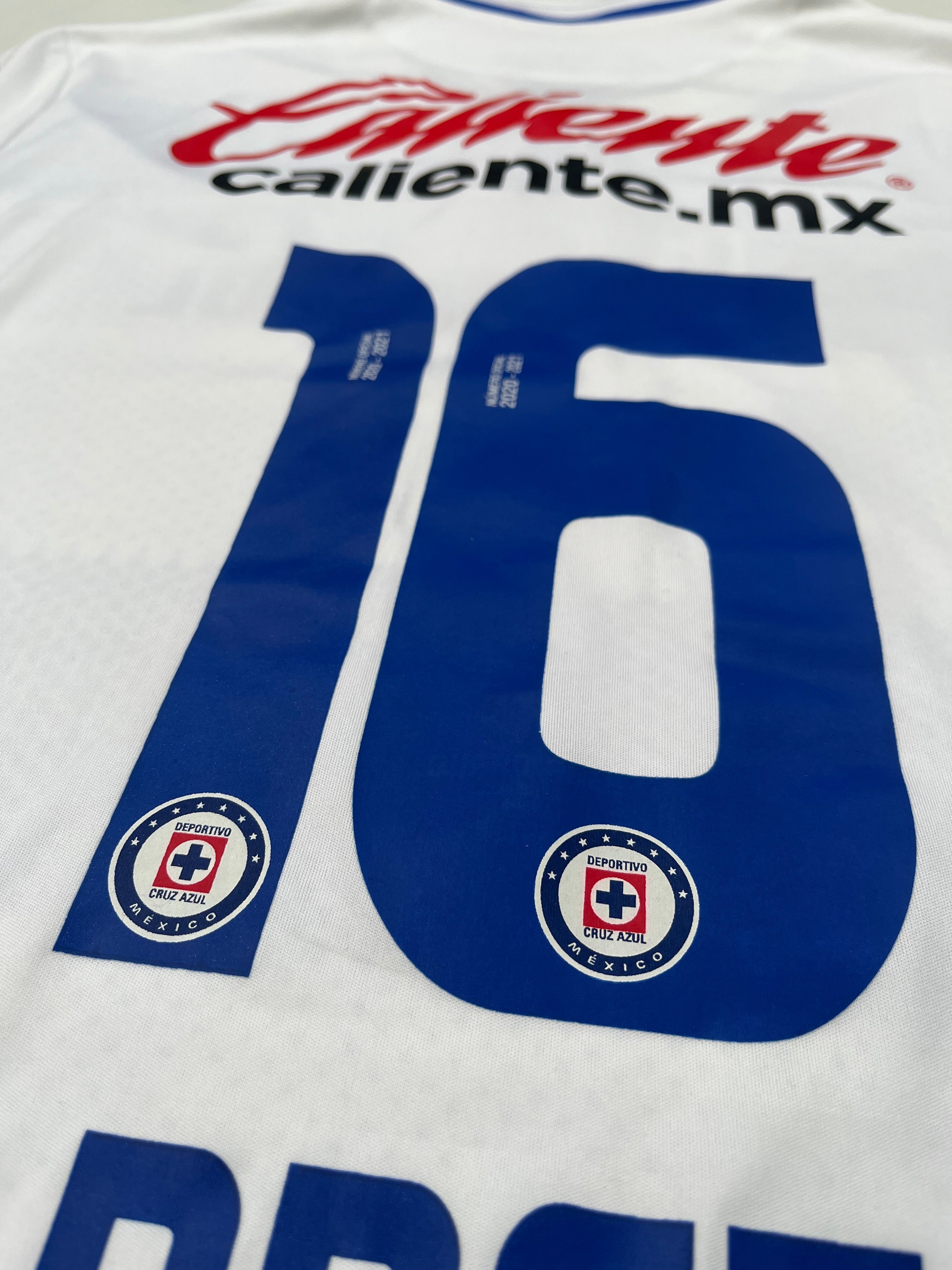 Jersey Cruz Azul Visita 2020 2021 Match Worn Adrián Aldrete (L)