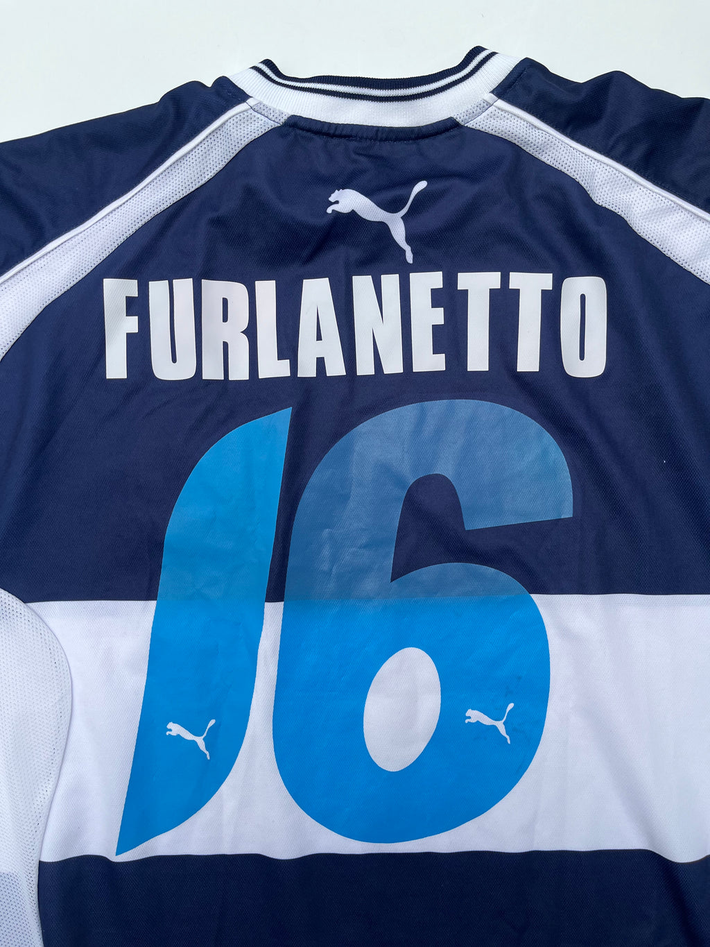 Jersey Gimnasia y Esgrima Visita 2002 2003 Match Worn Furlanetto (L)