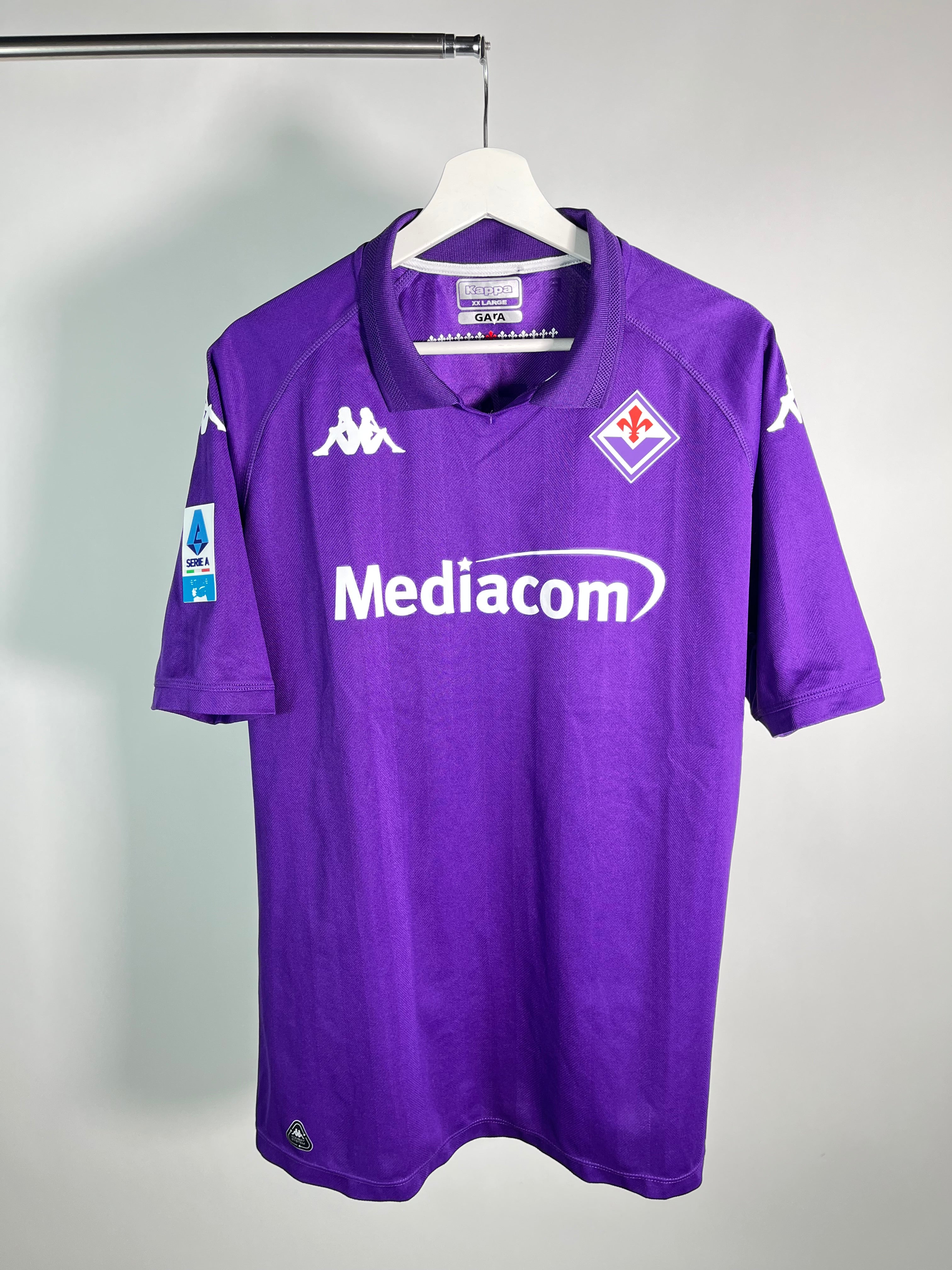 Jersey Fiorentina Local 2024 2025 Versión Jugador *Kombat* Moise Kean (XXL)