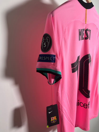 Jersey Barcelona Tercera 2020 2021 *C/Etiquetas* Champions League Lionel Messi (L)