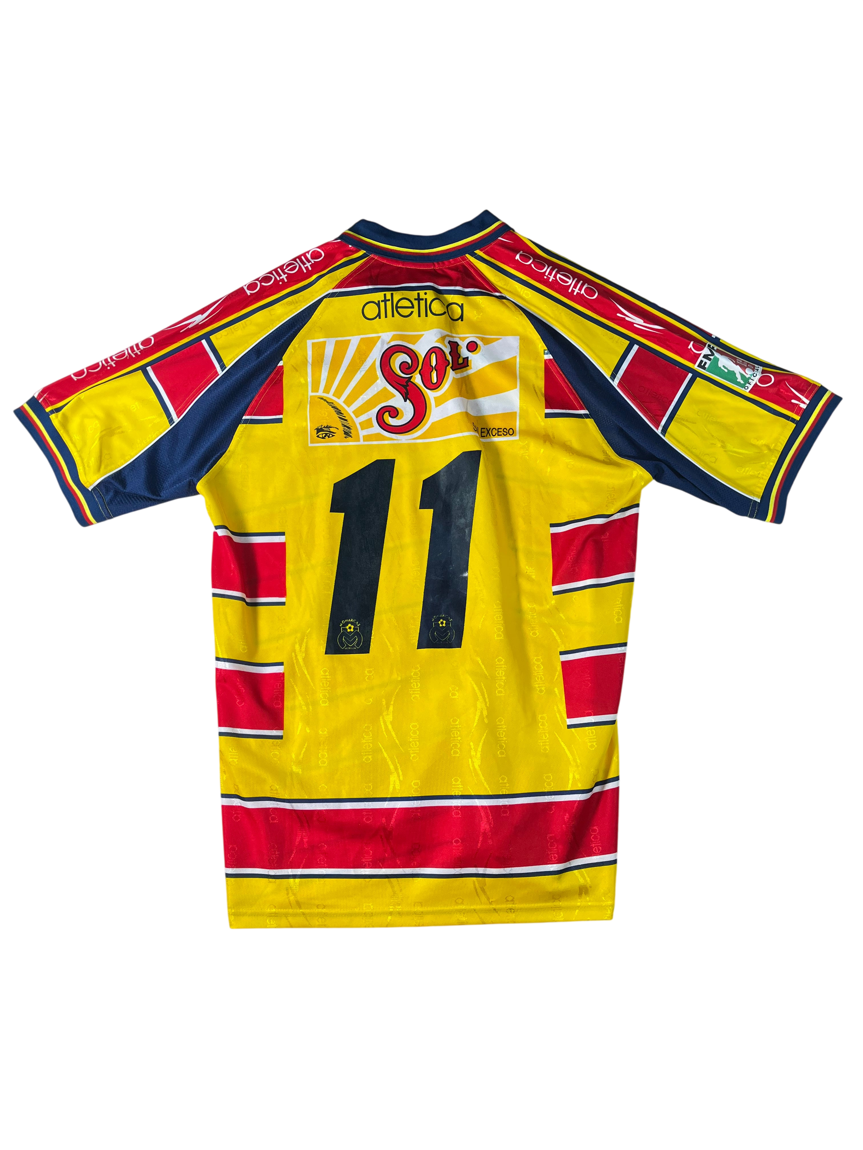 Jersey Monarcas Morelia Local 1999 2000 Utilería Pablo Marcelo Bezombe (L)