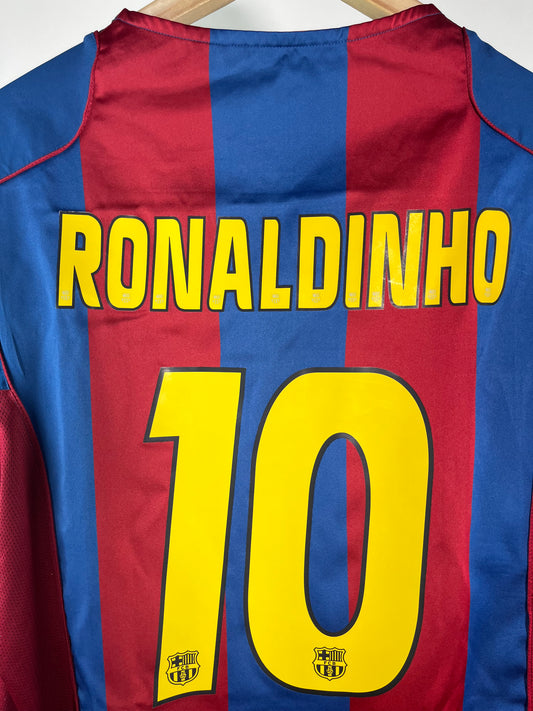 Jersey Barcelona Local 2004 2005 Ronaldinho (XL)