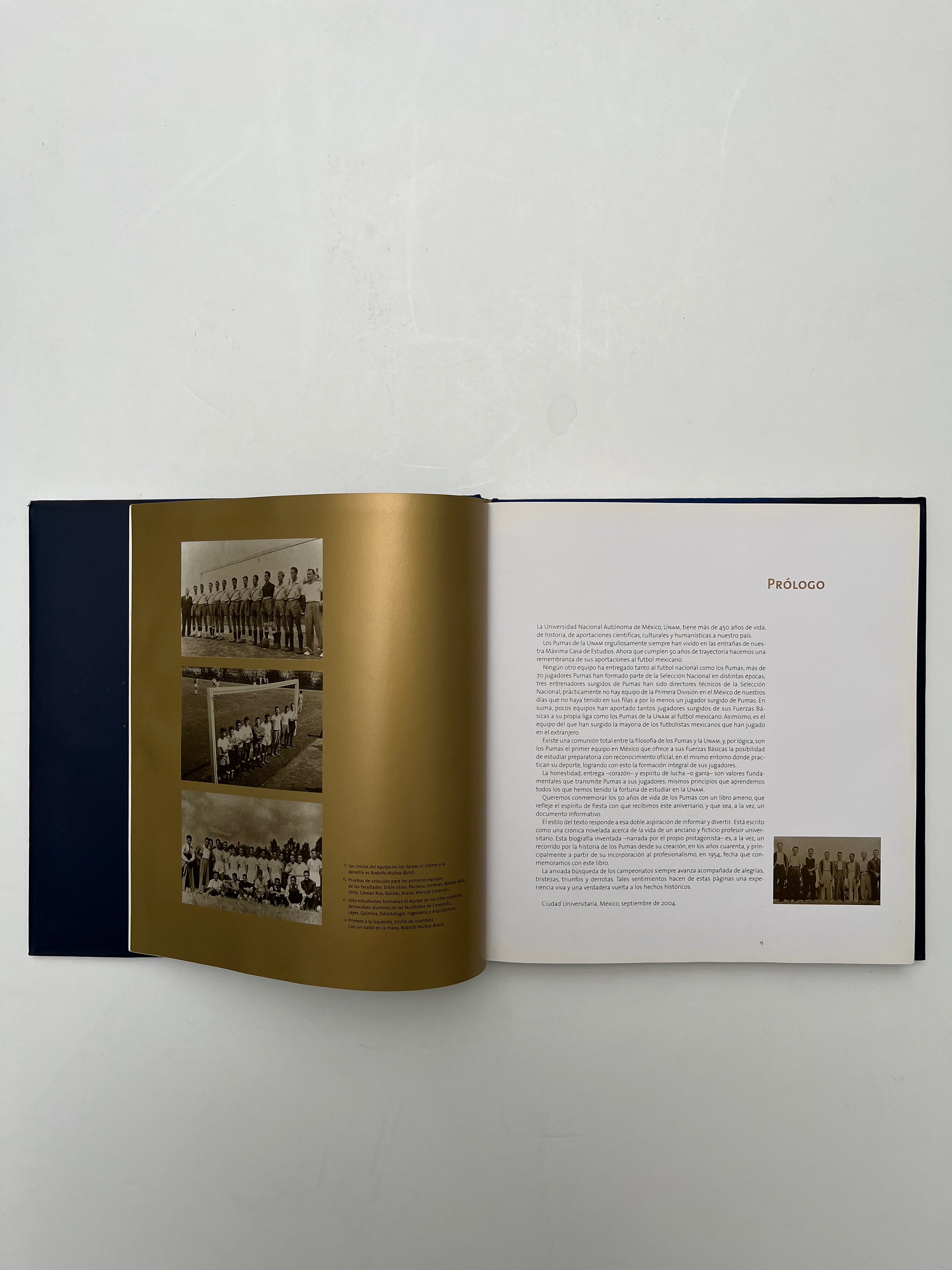 Libro Pumas 1954-2004 Edición Pasta Dura