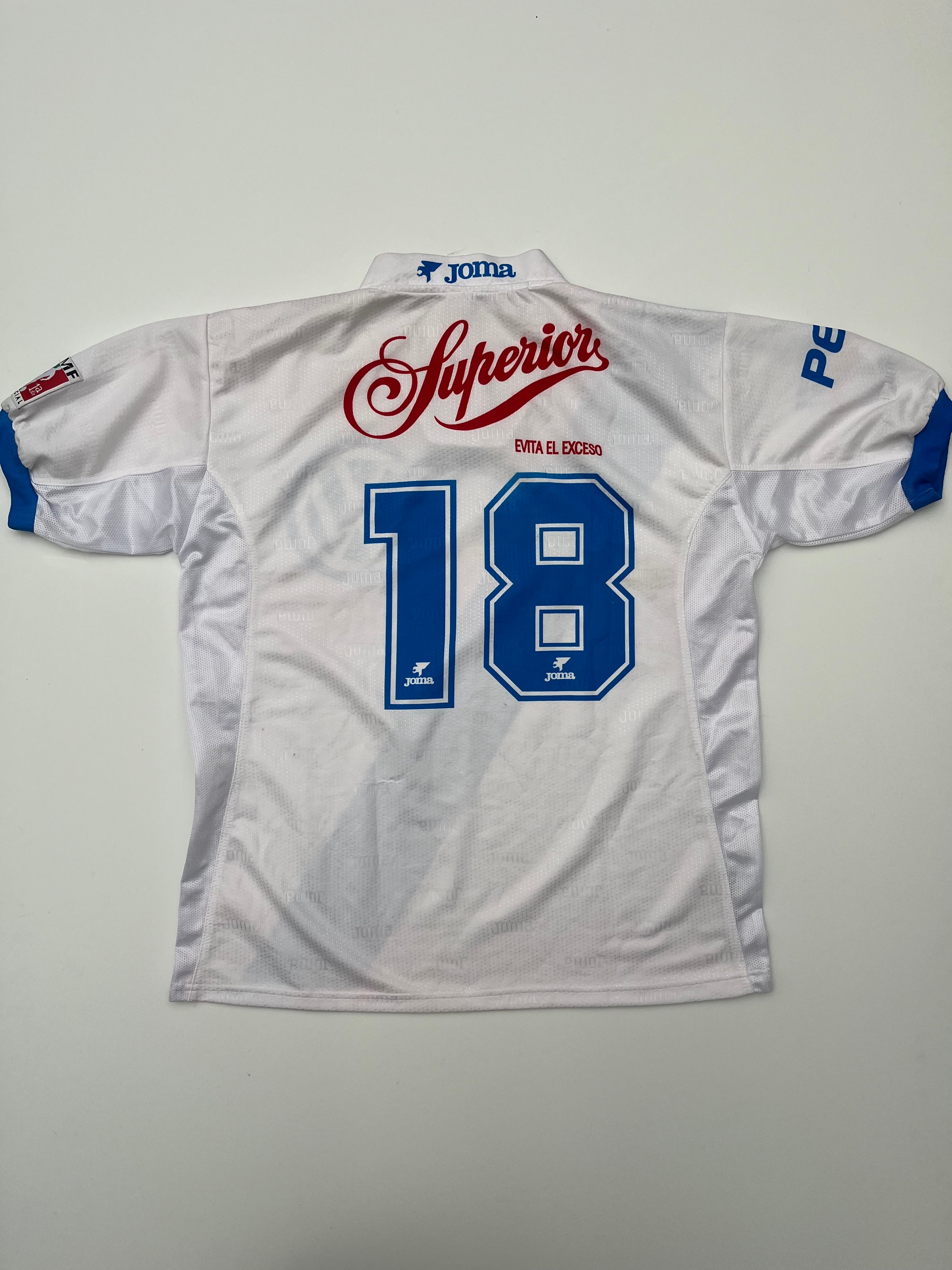 Jersey Puebla Local 1998 1999 Match Worn Edgar Plascencia (L)