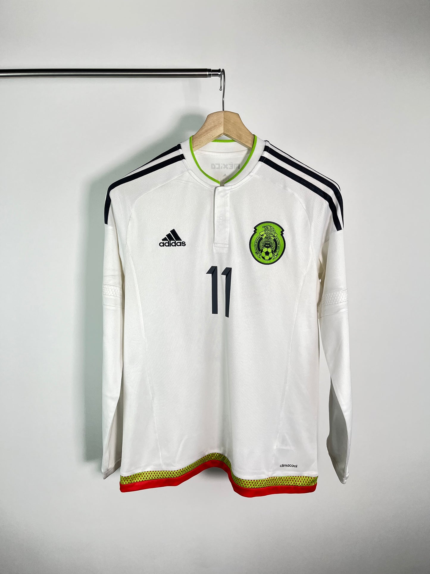 Jersey México Visita 2015 2016 Manga Larga Carlos Vela (M)