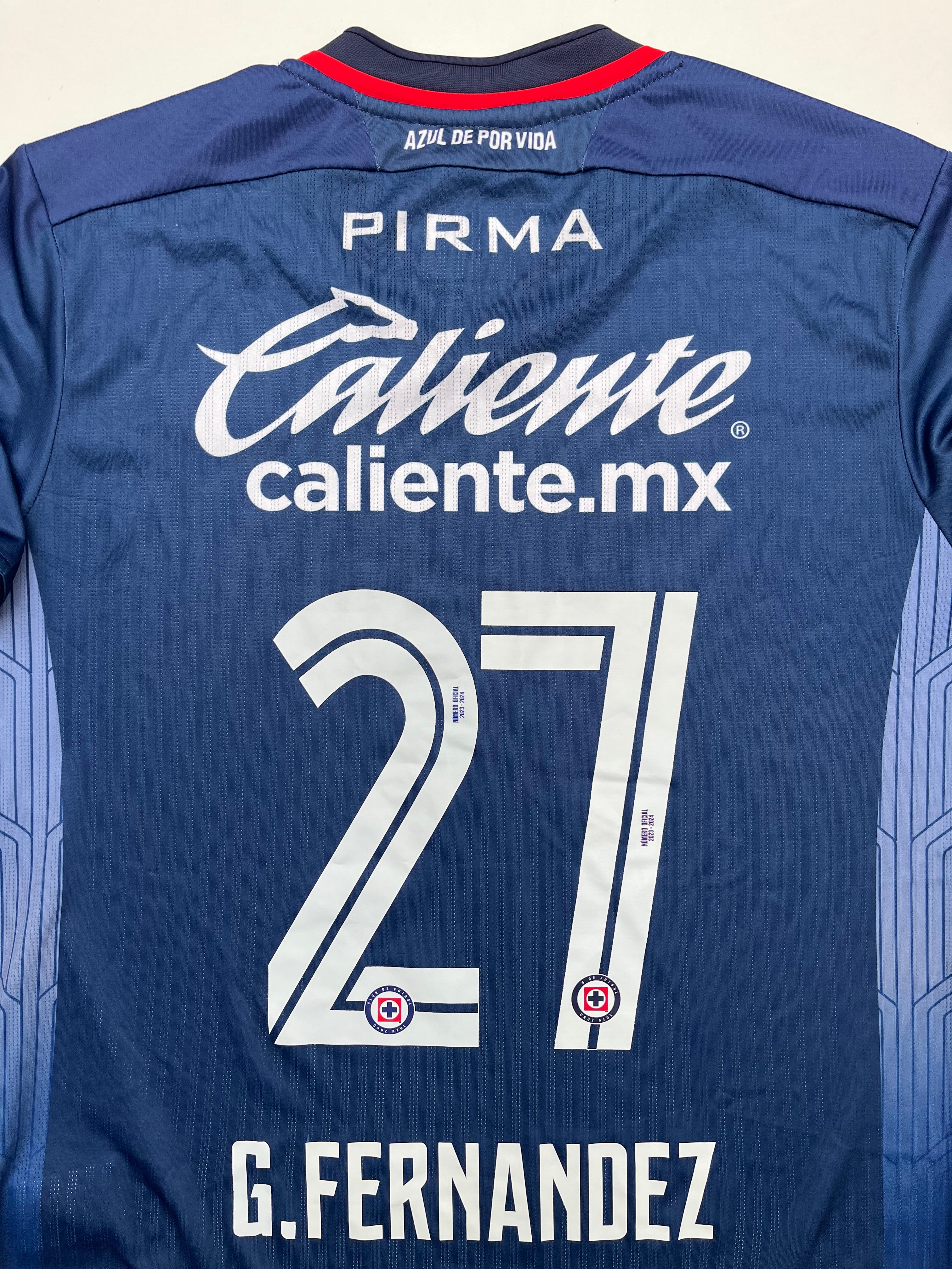 Jersey Cruz Azul Visita 2023 2024 Match Worn Gabriel “Toro”  Fernández (XL)