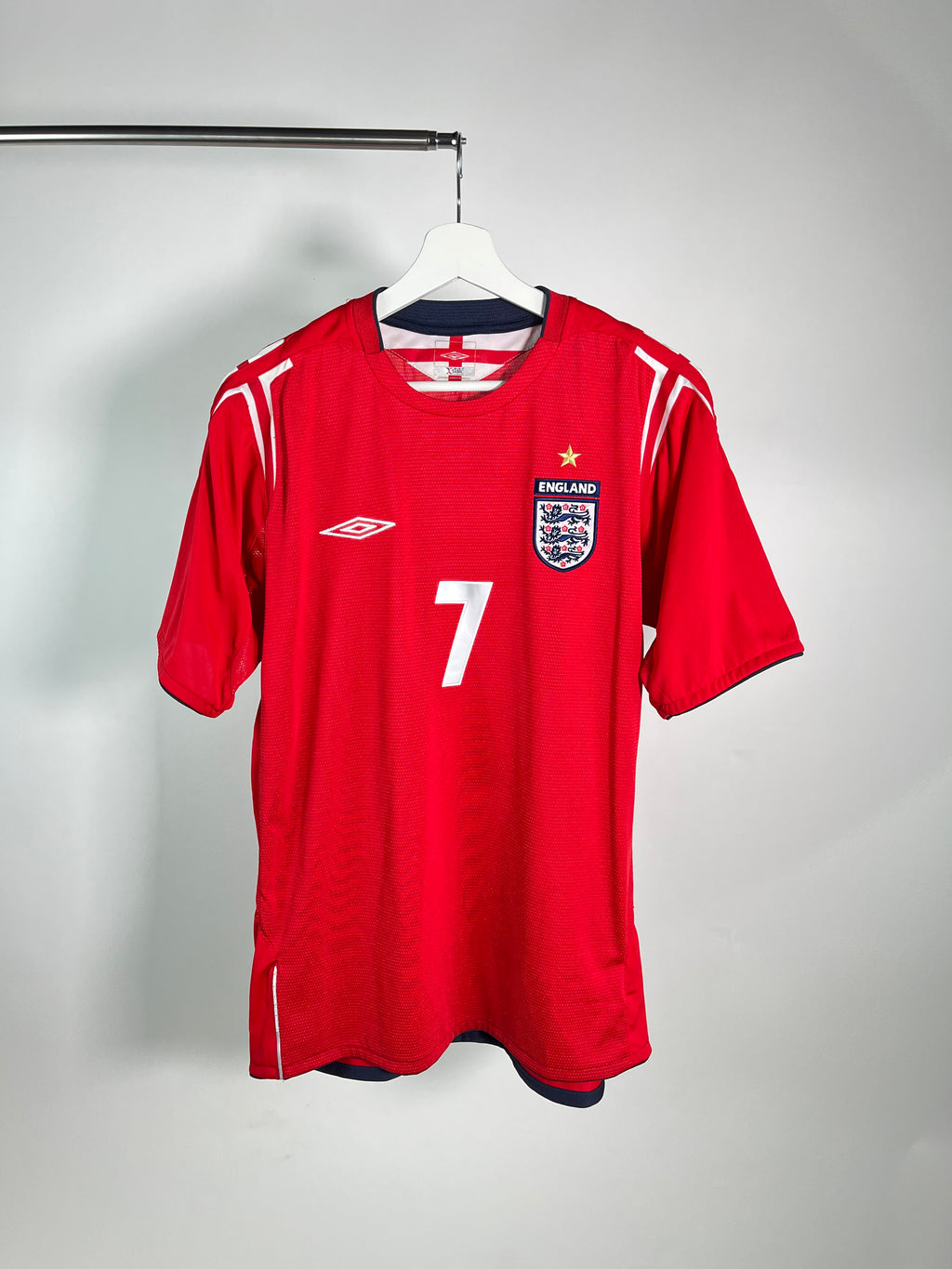 Jersey Inglaterra Visita 2004 2006 David Beckham (M)