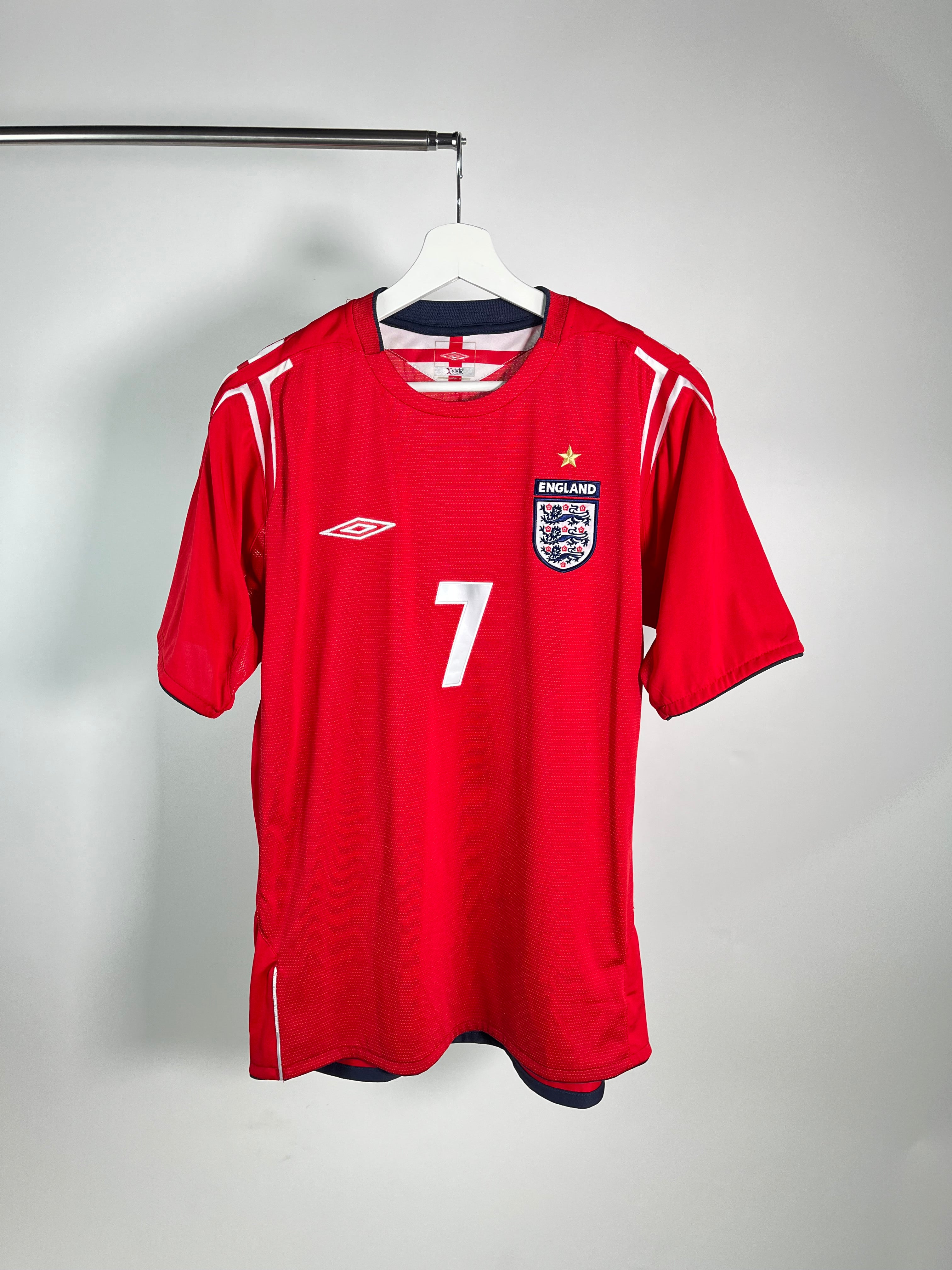 Jersey Inglaterra Visita 2004 2006 David Beckham (M)
