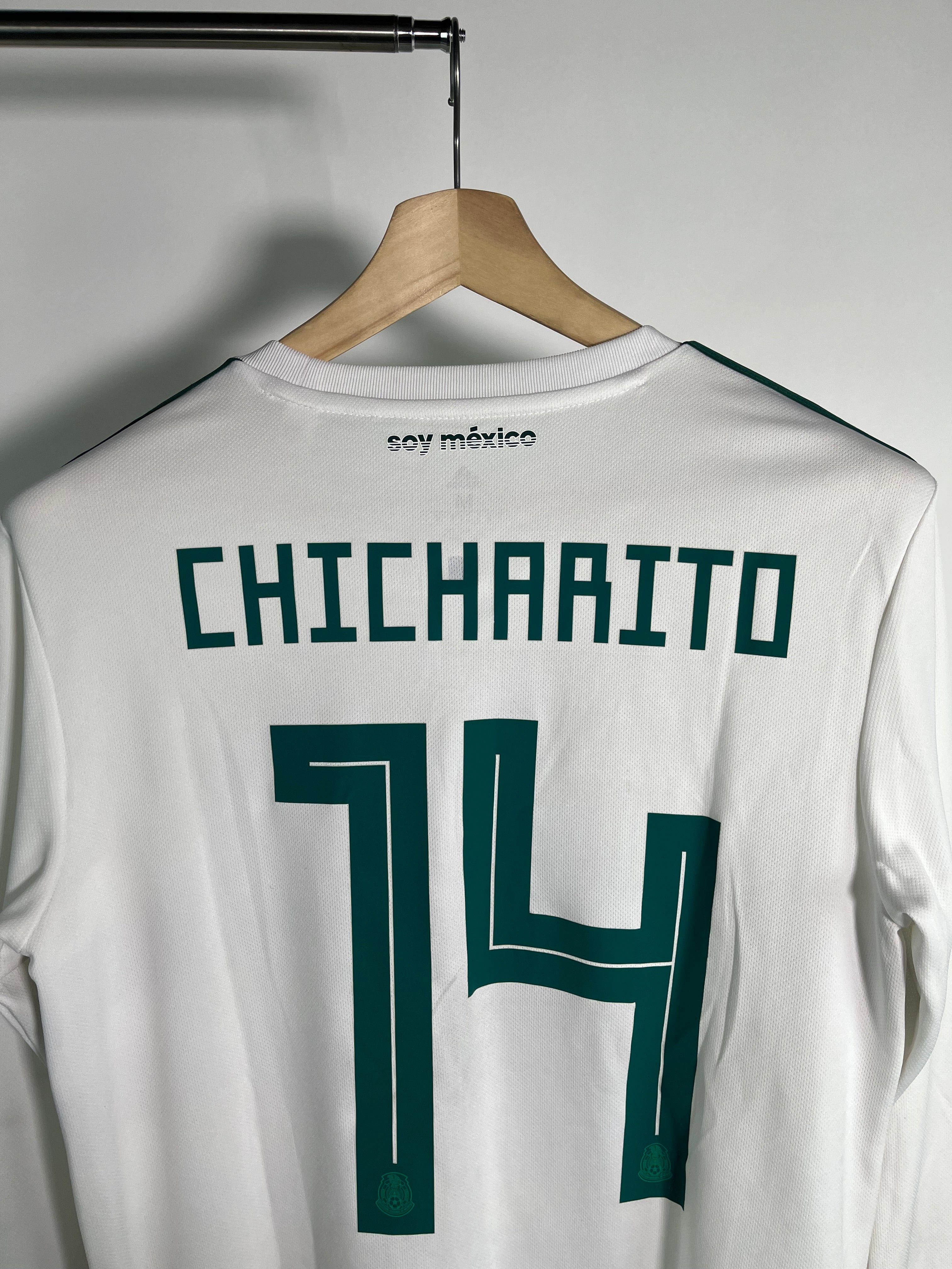 Jersey México Visitante 2018 2019 Manga Larga Chicharito (M)