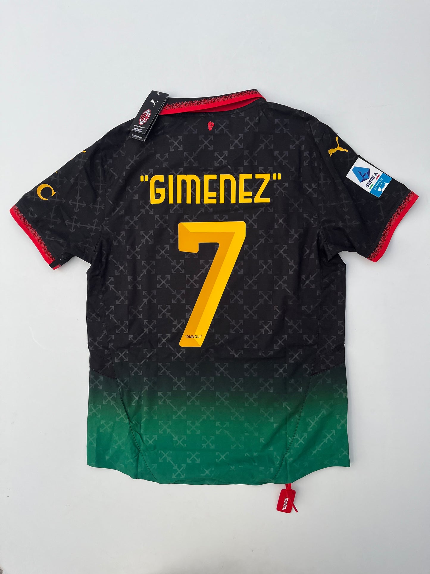 Jersey AC Milan Cuarta 2024 2025 OFF White Versión Jugador Con Caja Santiago Giménez (L)