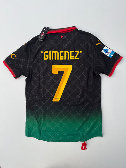 Jersey AC Milan Cuarta 2024 2025 OFF White Versión Jugador Con Caja Santiago Giménez (L)