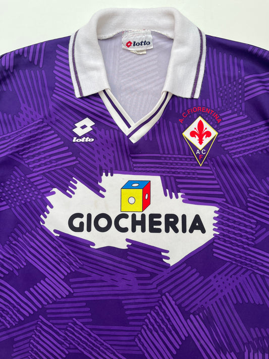 Jersey Fiorentina Local 1991 1992 Manga Larga Batistuta (M)