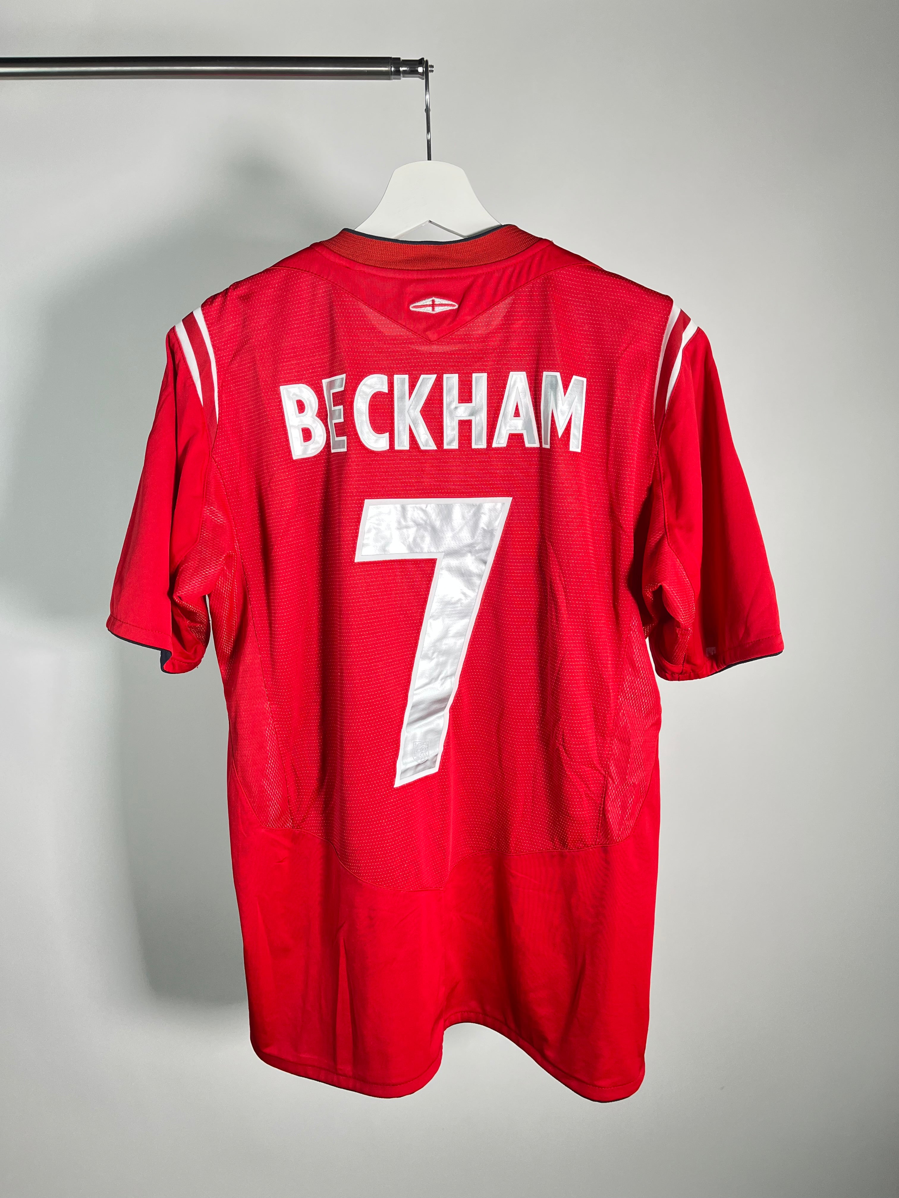 Jersey Inglaterra Visita 2004 2006 David Beckham (M)