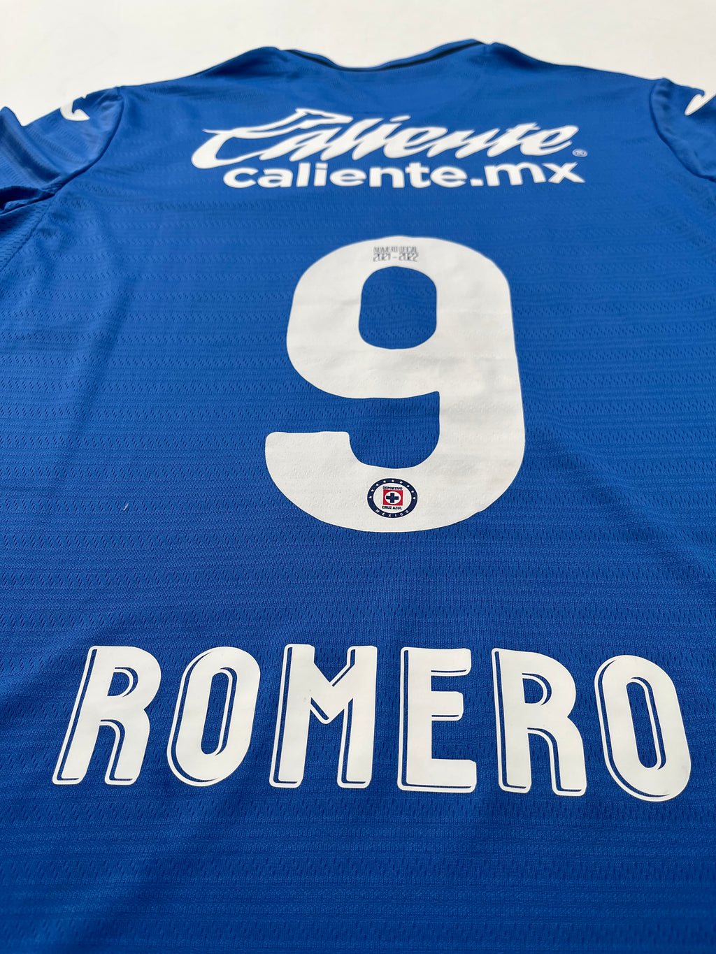 Jersey Cruz Azul Local 2021 2022 Match Worn Ángel Romero (M)