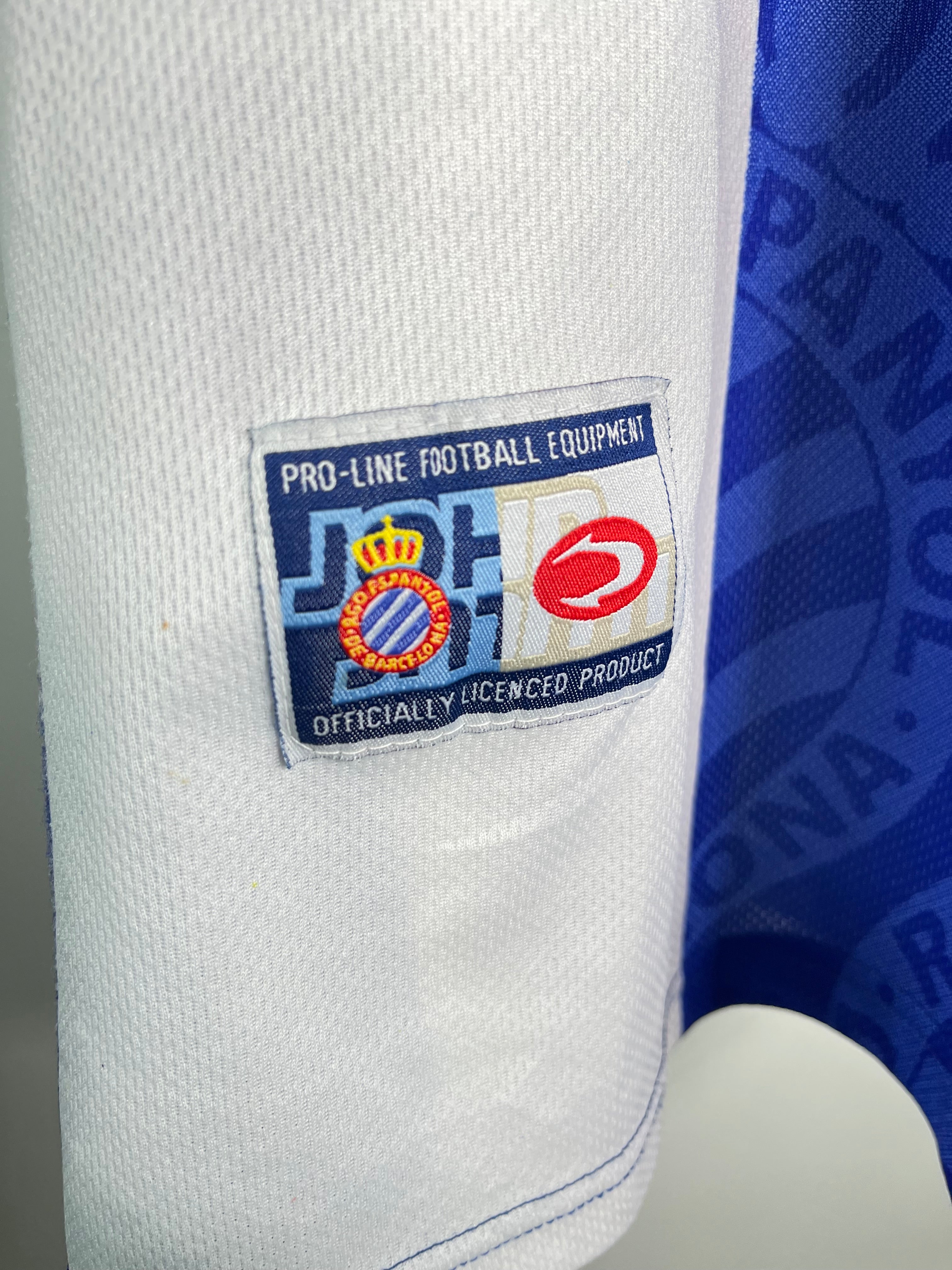 Jersey Espanyol de Barcelona Local 1999 2000 Mauricio Pochettino (L)