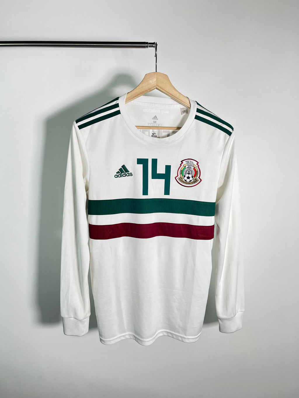 Jersey México Visitante 2018 2019 Manga Larga Chicharito (M)