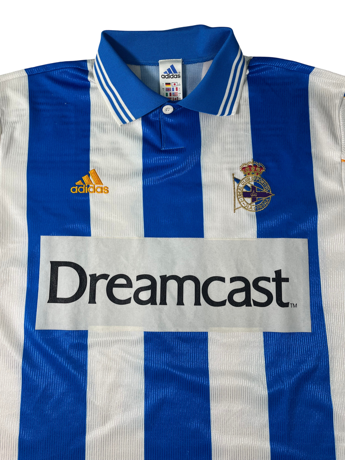 Jersey Deportivo La Coruña Local Champions League 2000 2001 Roy Makaay (L)