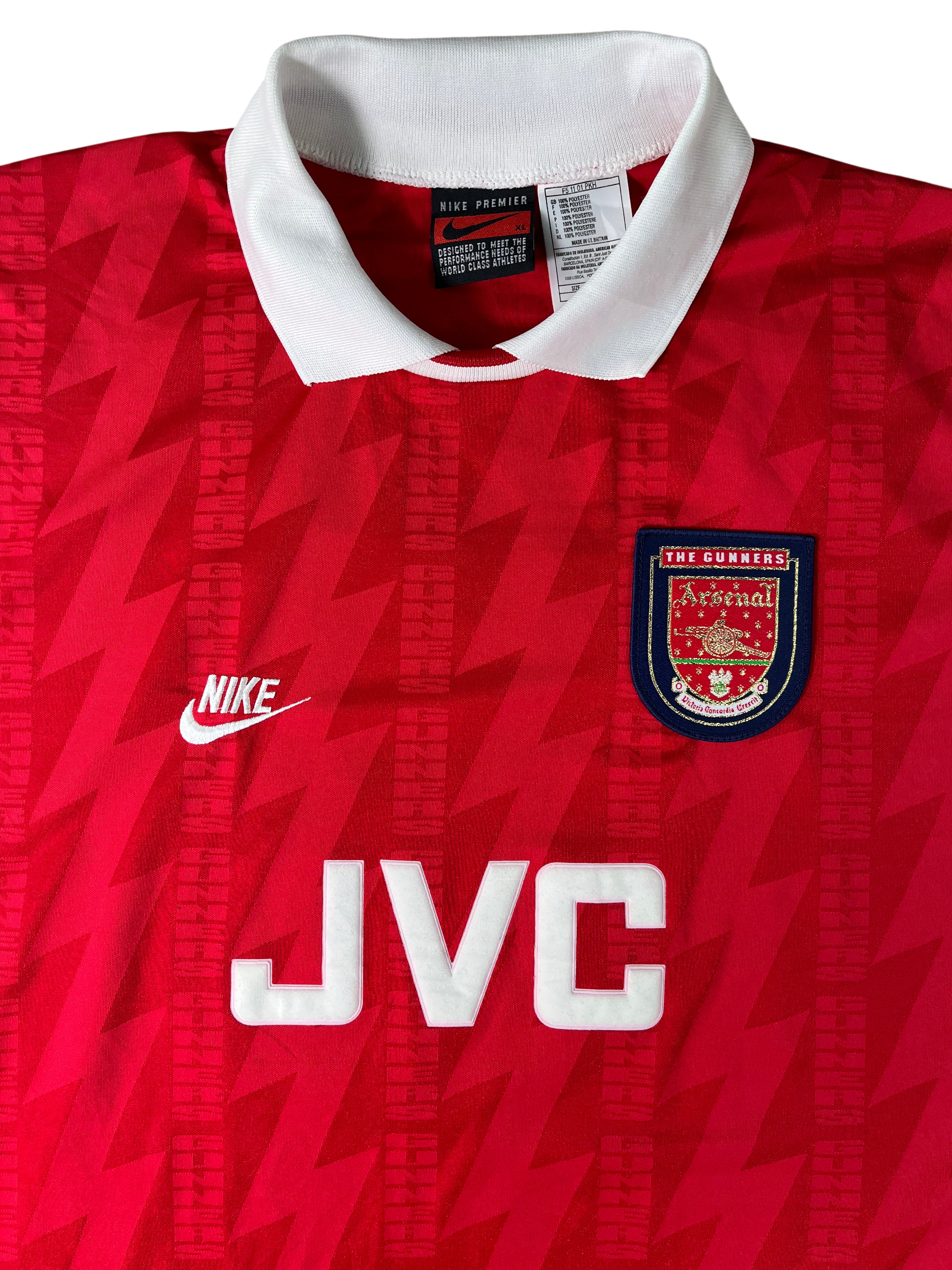 Jersey Arsenal Local 1994 1996 Dennis Bergkamp (XL)
