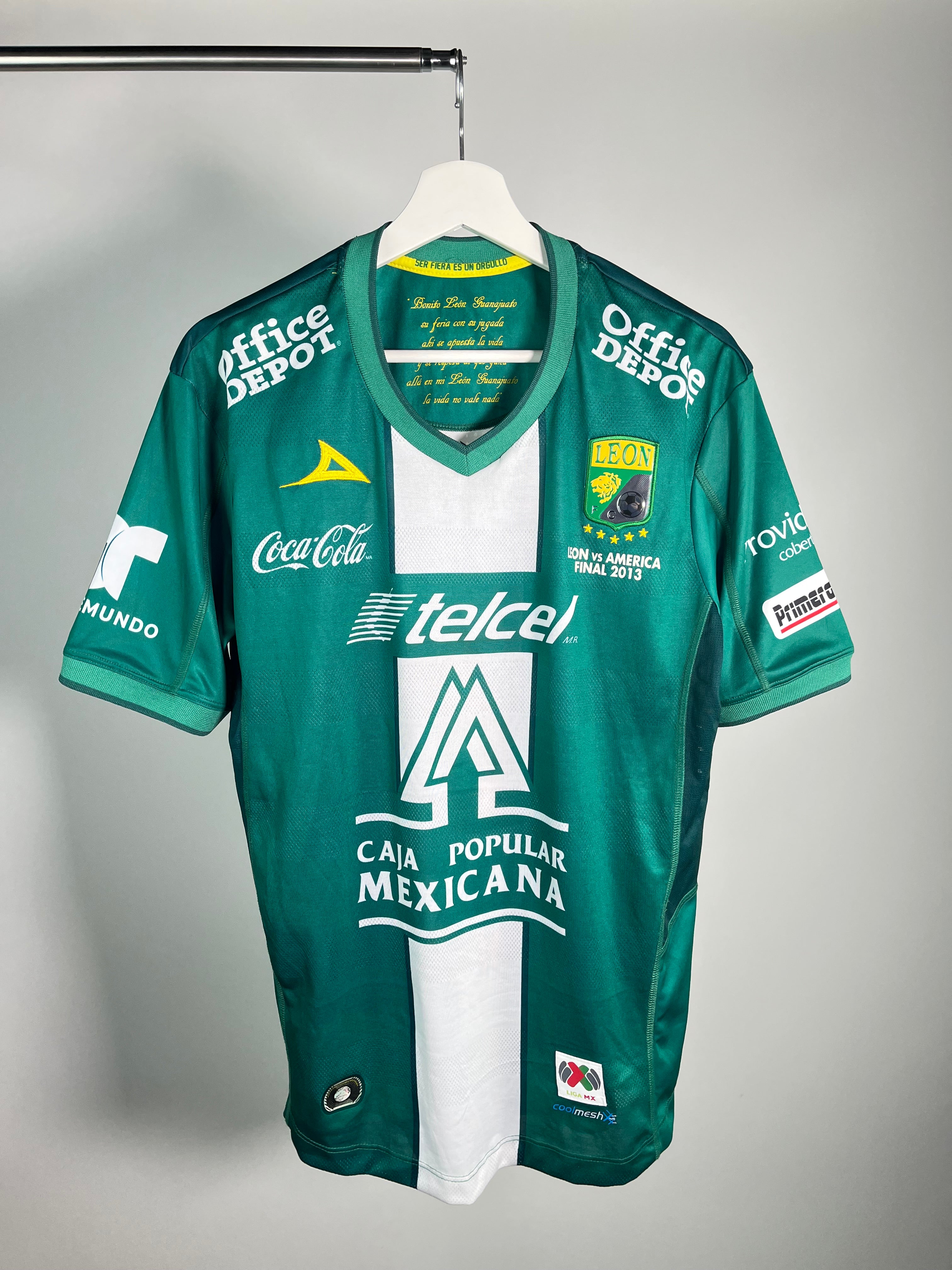 Jersey León Local 2013 2014 *Match Detail vs Club América* Rafael Márquez (L)