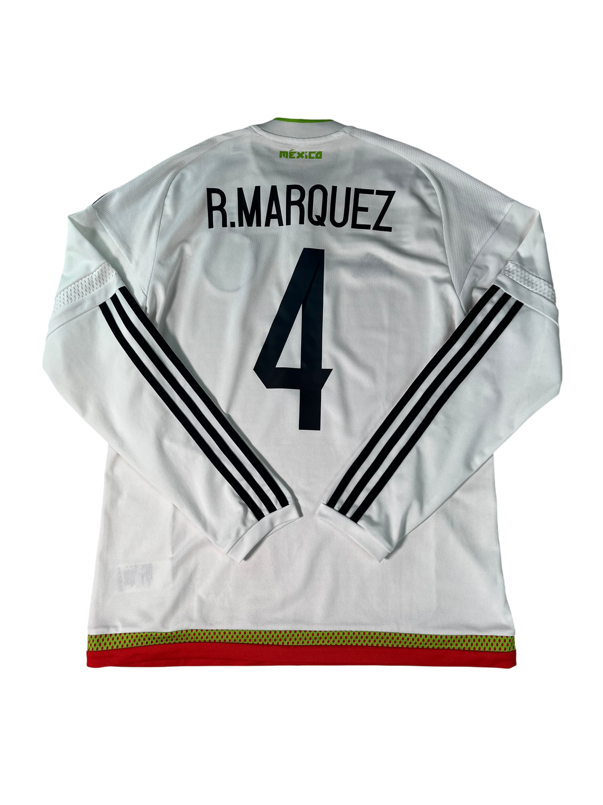 Jersey México Visita 2015 2018 Manga Larga Rafael Márquez (M)