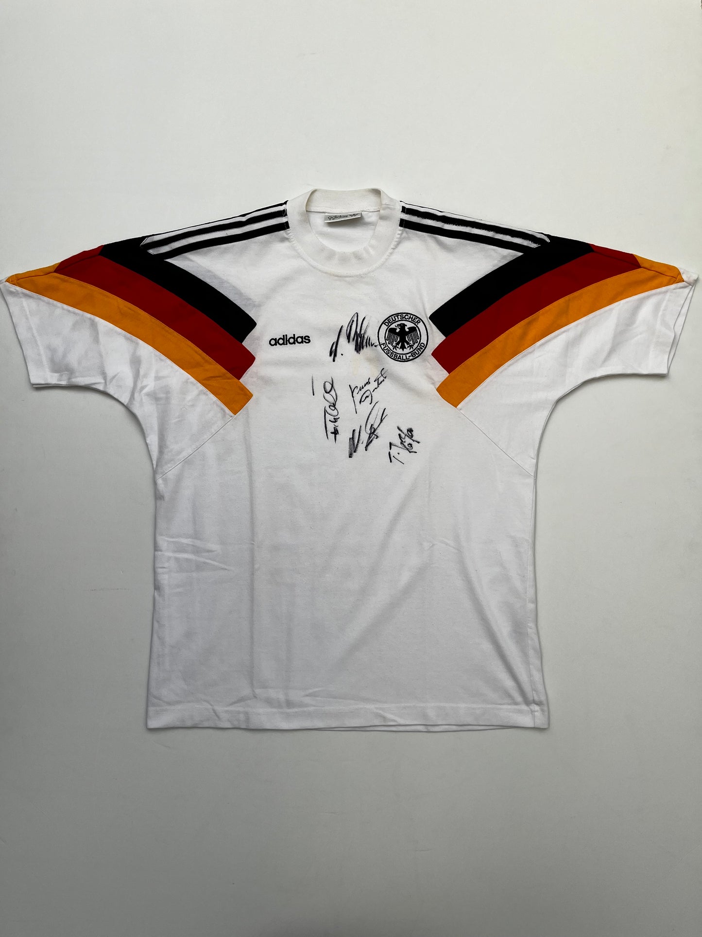 Playera Alemania 1990 1992 Autografiado (M)