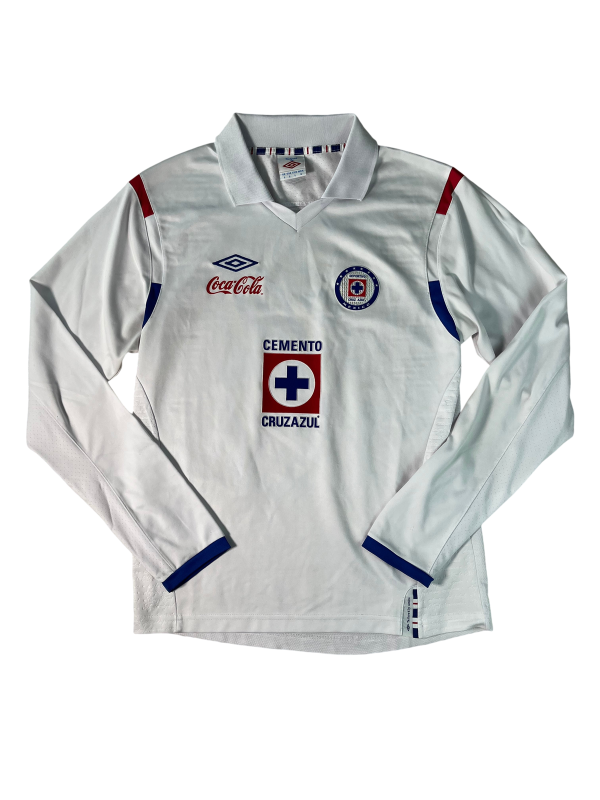 Jersey Cruz Azul Visita 2011 2012 Manga Larga Autografiada Christian "Chaco" Giménez (L)