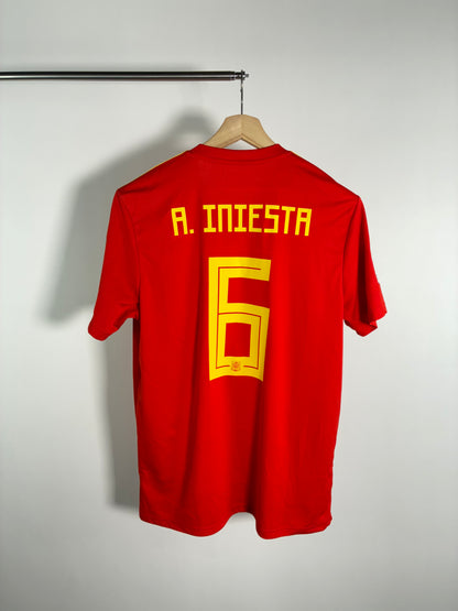 Jersey España Local 2018 2019 *Mundial Rusia* Andrés Iniesta (L)