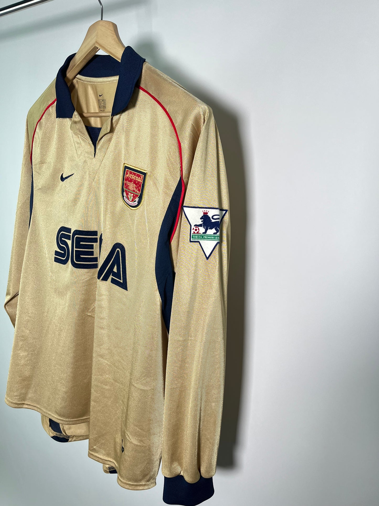 Jersey Arsenal Visita 2001 2002 Manga Larga (L)