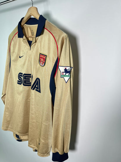 Jersey Arsenal Visita 2001 2002 Manga Larga (L)