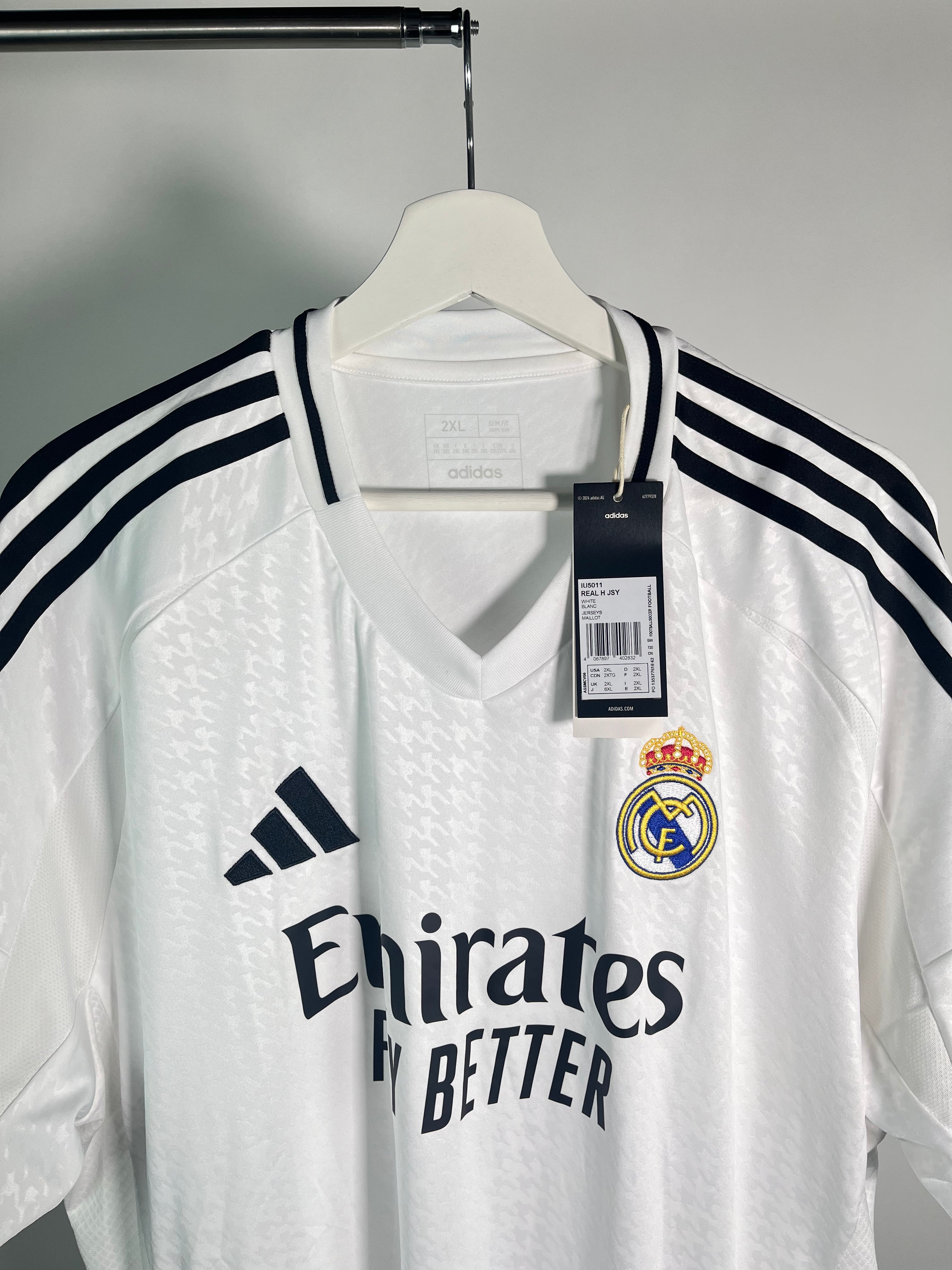 Jersey Real Madrid Local 2024 2025 *C/Etiquetas* (XXL)