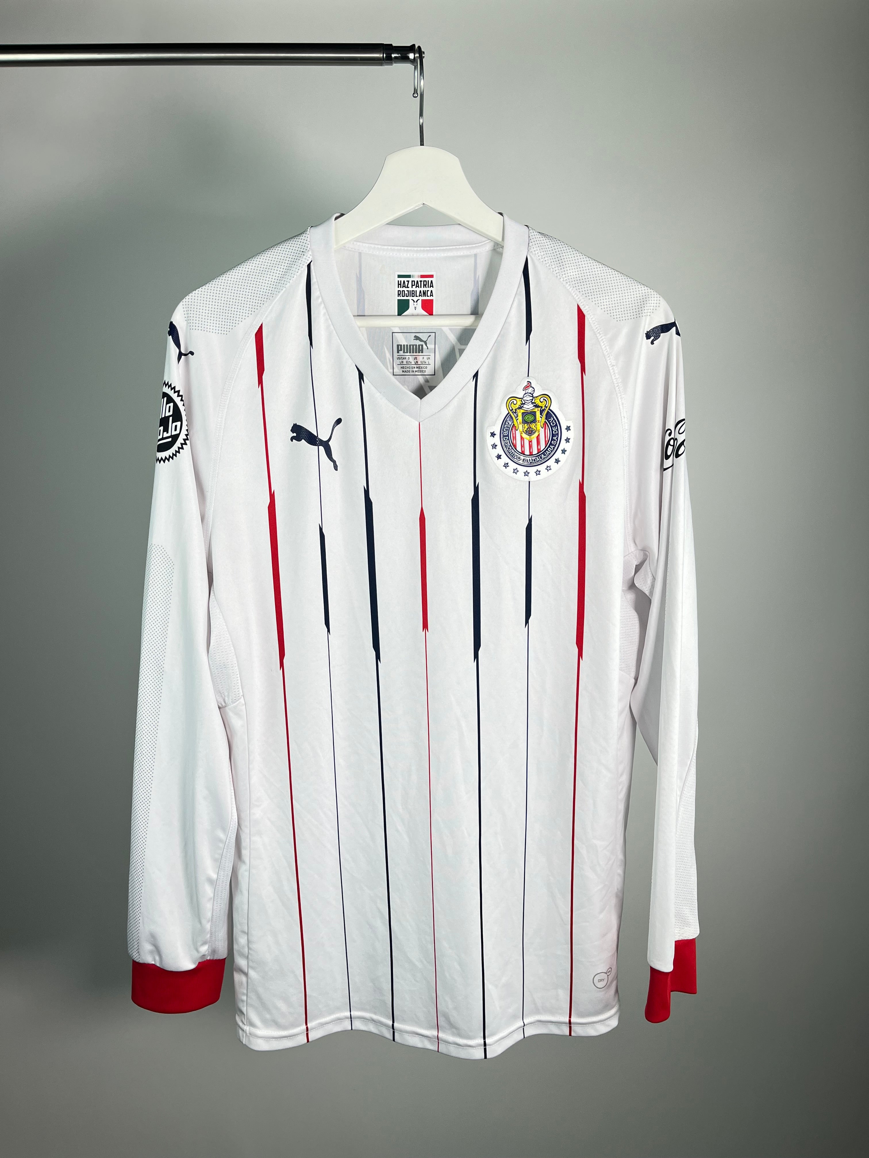 Jersey Chivas Visita 2018 2019 Manga Larga (L)