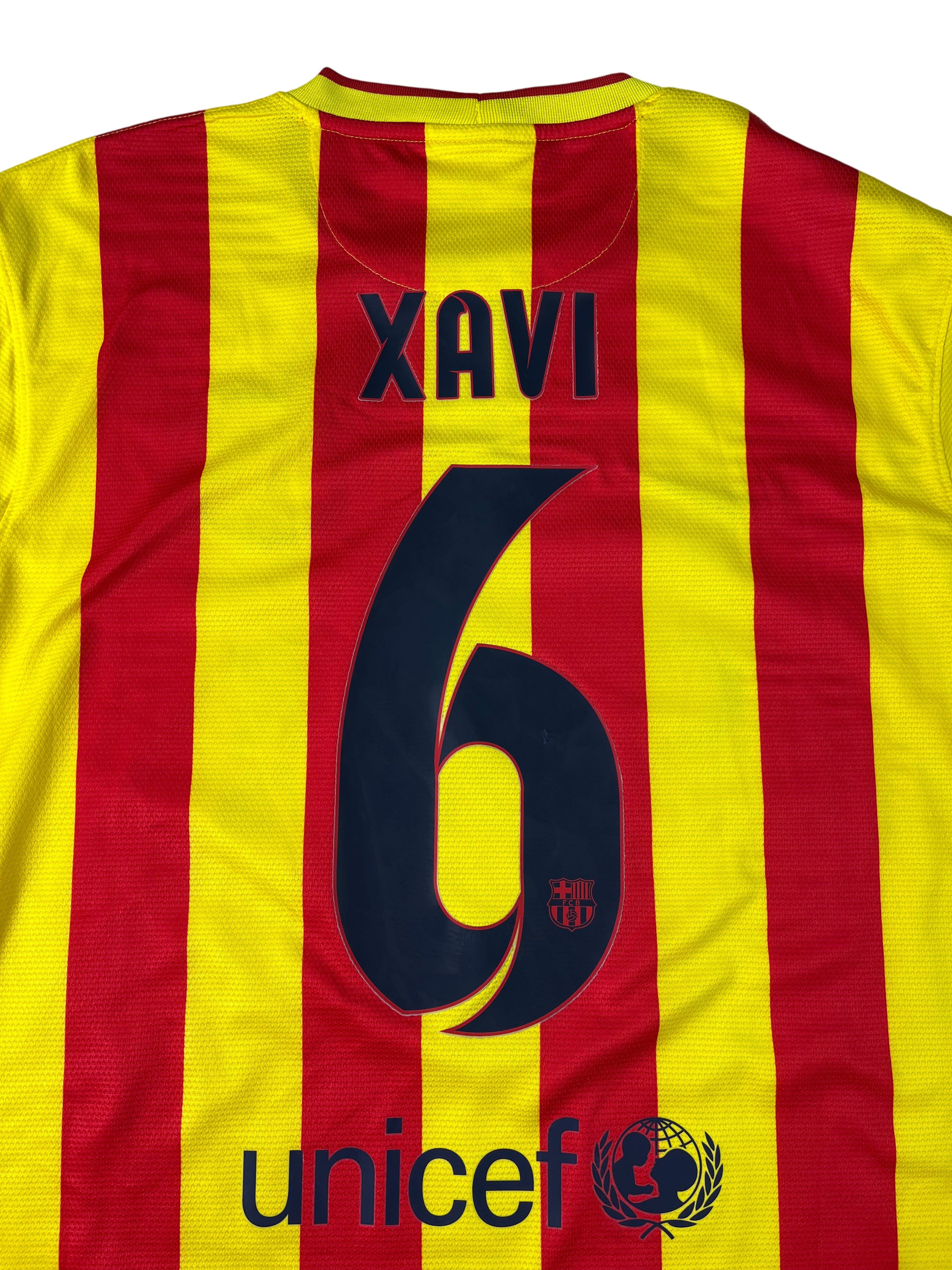 Jersey Barcelona Visita 2013 2014 Manga Larga Xavi Hernández (M)