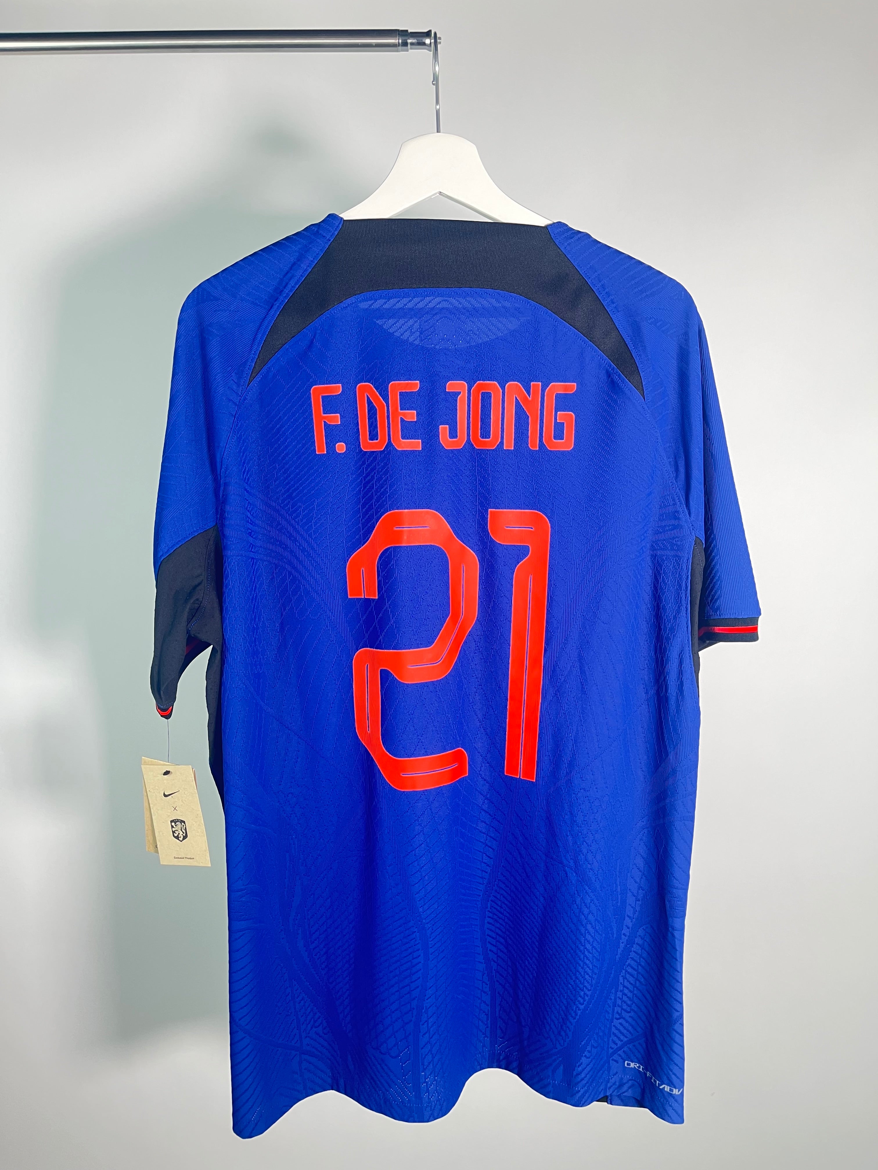 Jersey Países Bajos Visita 2022 2023 Versión Jugador Frankie De Jong *C/ Etiquetas* (XL)