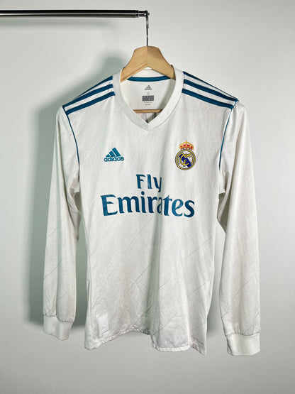 Jersey Real Madrid Local 2017 2018 Manga Larga Cristiano Ronaldo (S)