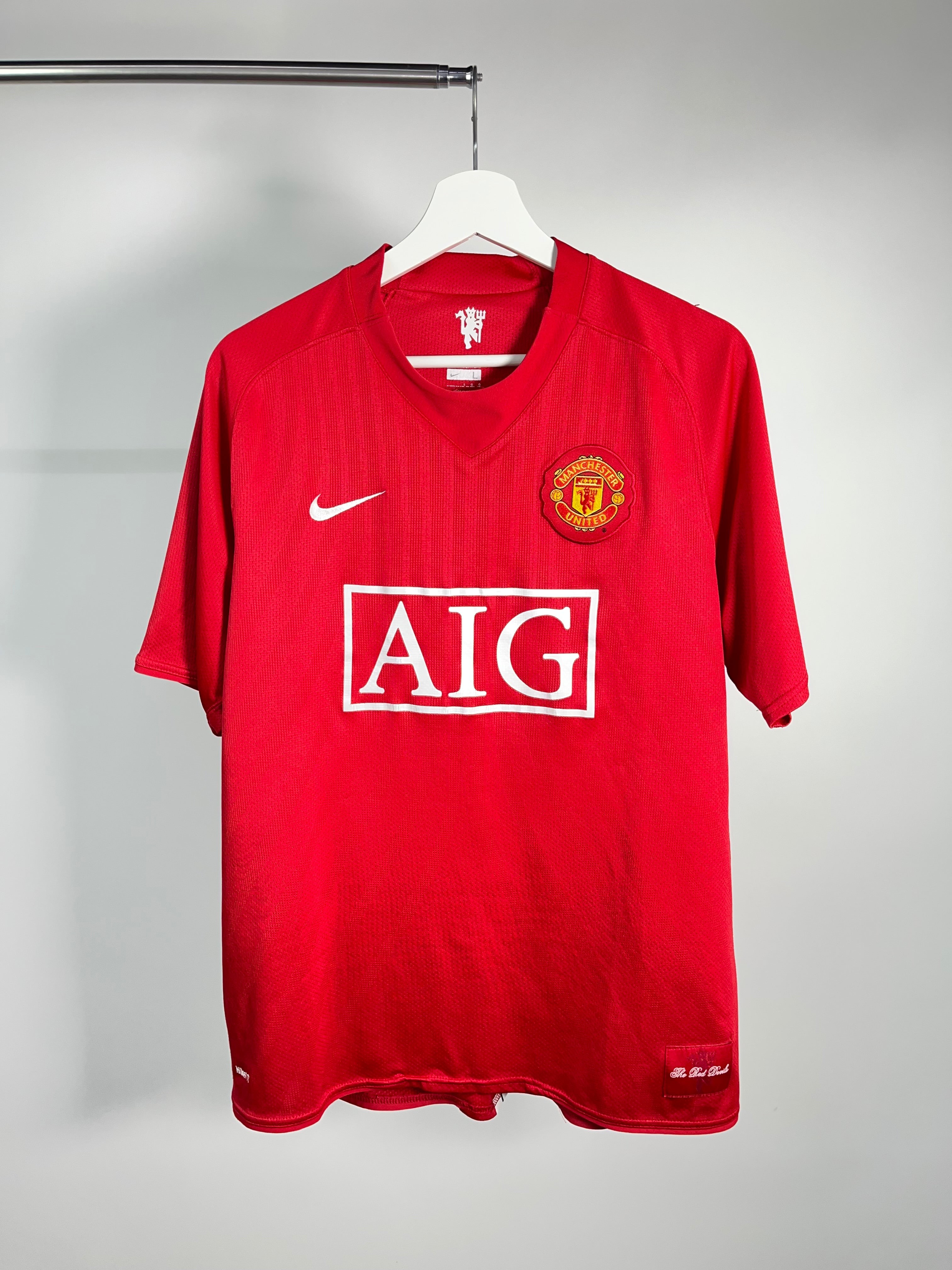 Jersey Manchester United Local 2008 2009 Carlos Tevez (L)