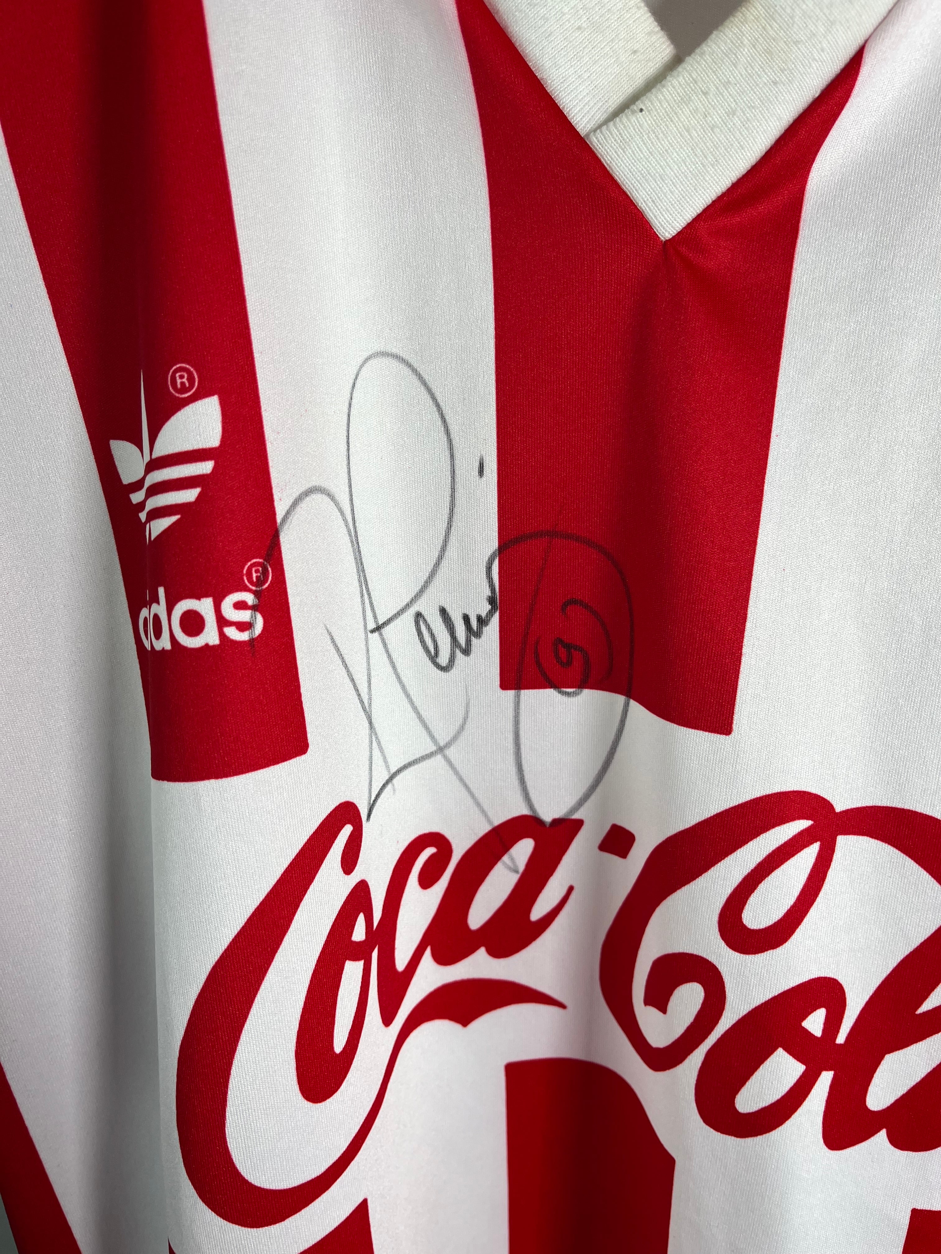 Jersey Necaxa Local 1994 1995 Autografiado Ricardo Peláez (XL)